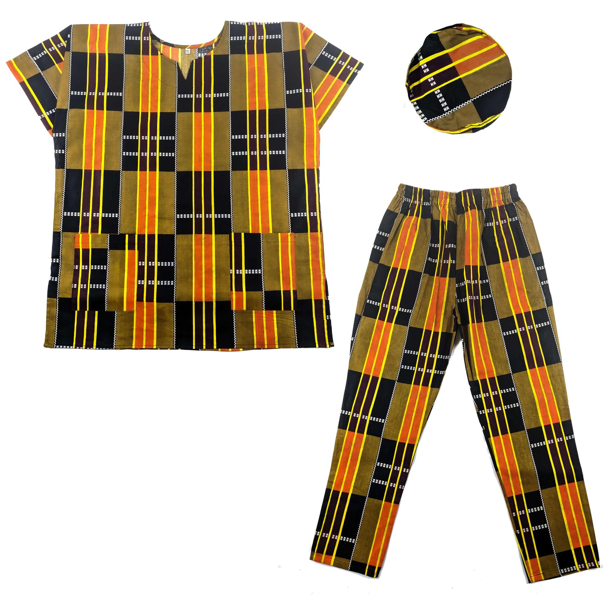 Kente Pant/cap Set