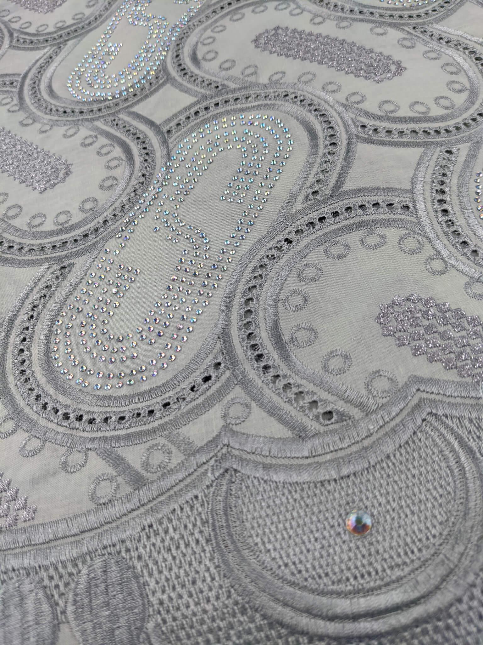 Grey Cotton Lace