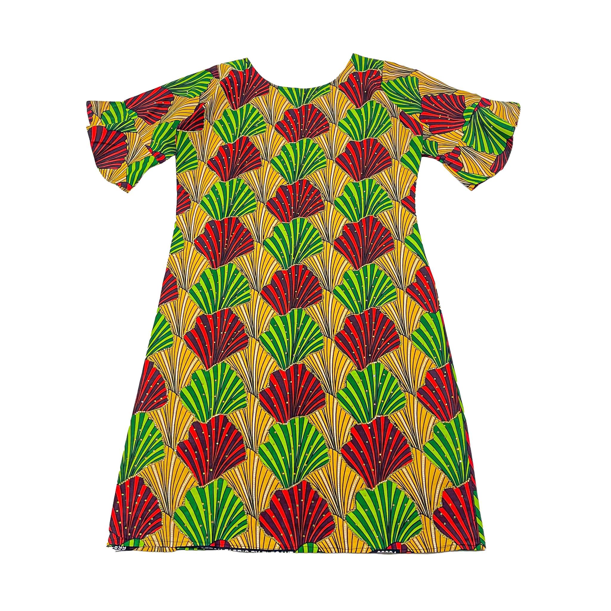 green and yellow ankara dress How to Make an Easy Dress (For Cheap!)