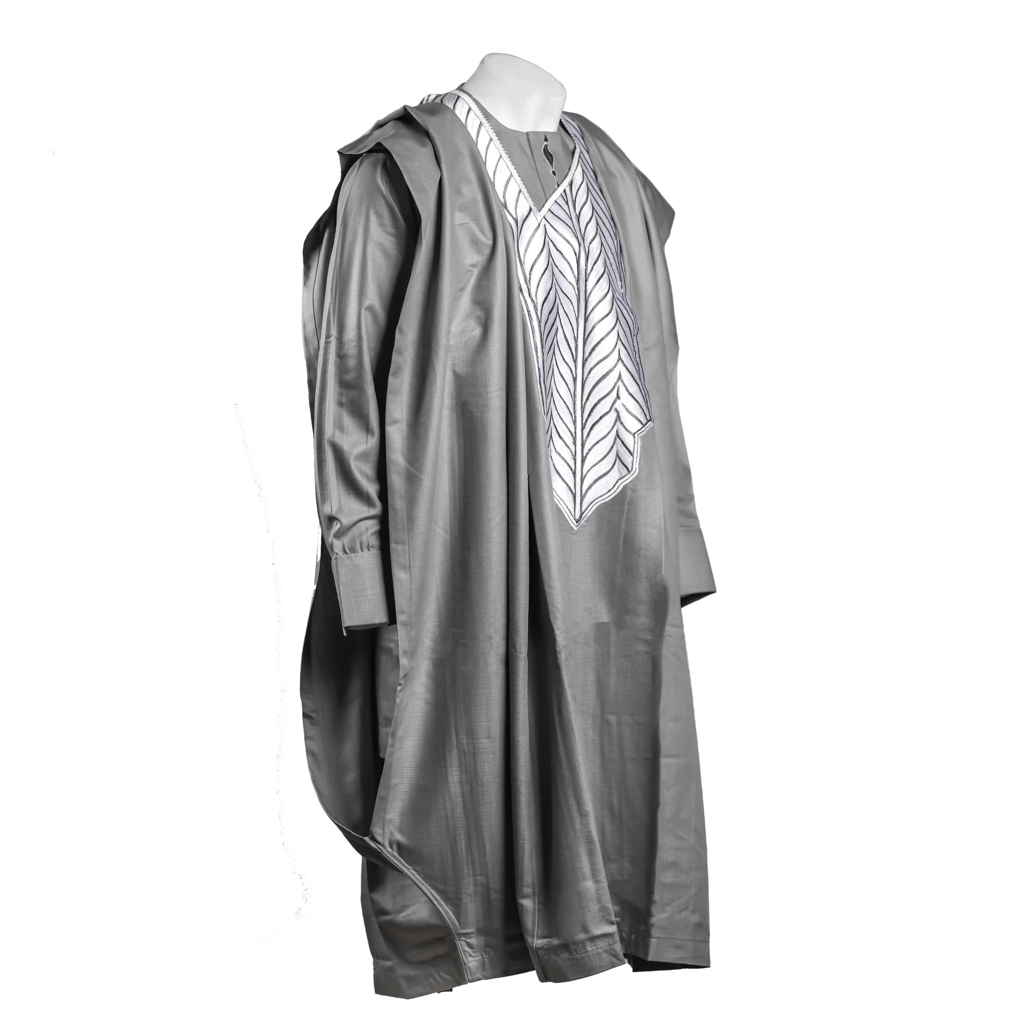Grey Agbada 3pc Set
