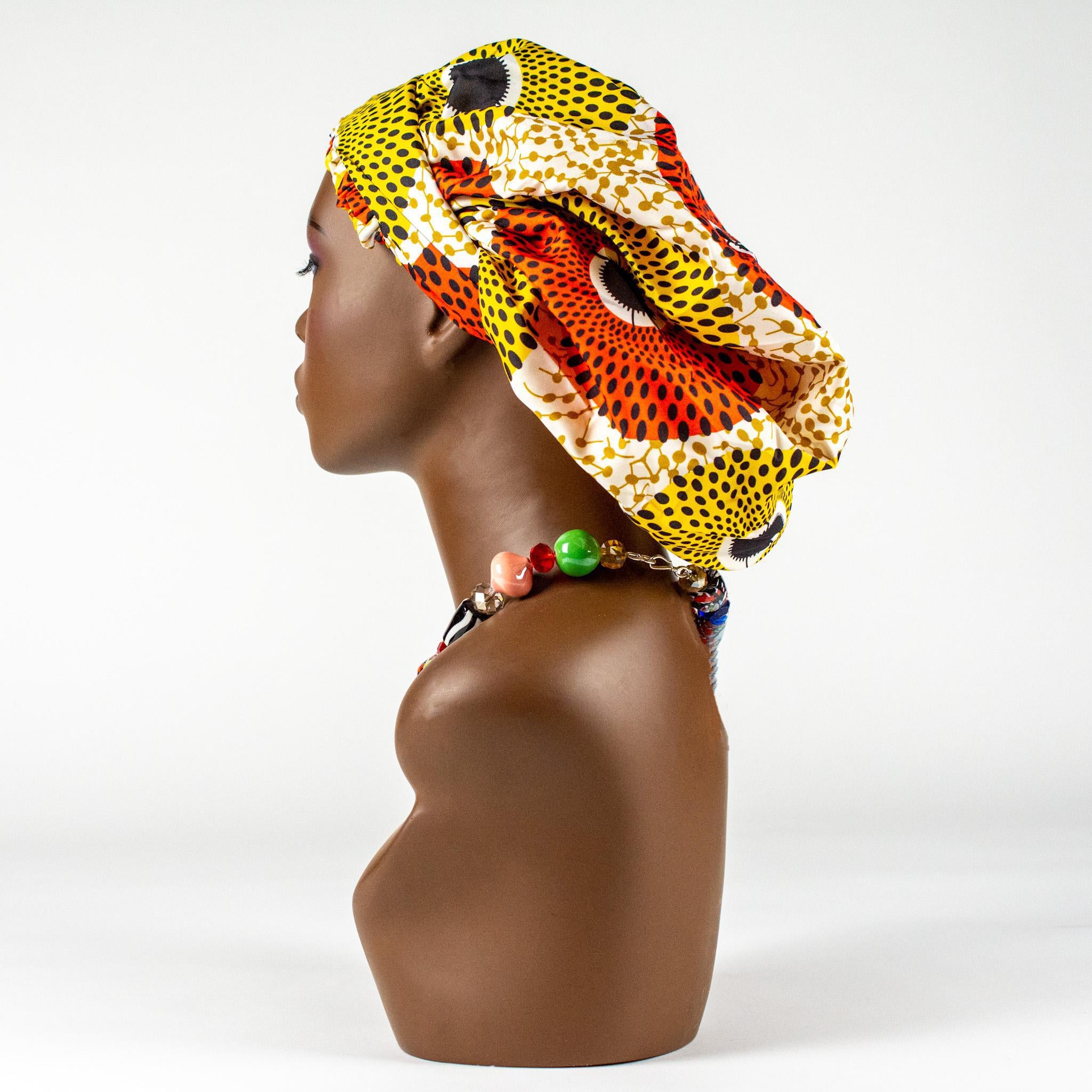 Silk Lined Ankara Bonnets
