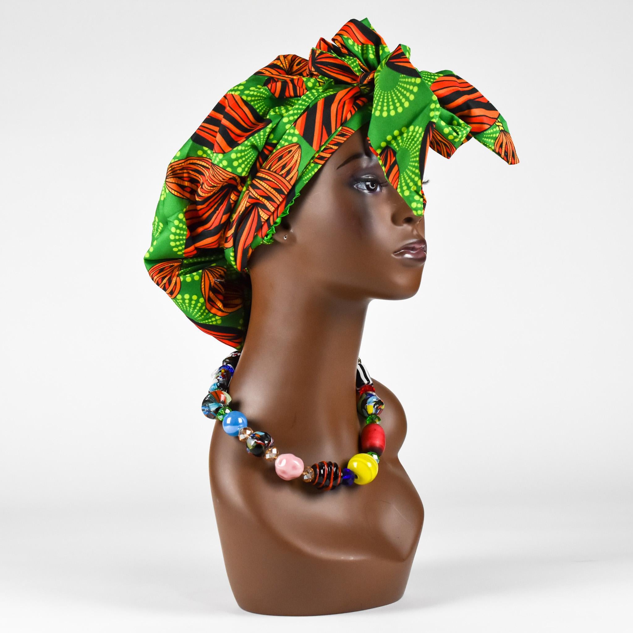 Silk Lined Ankara Bonnets