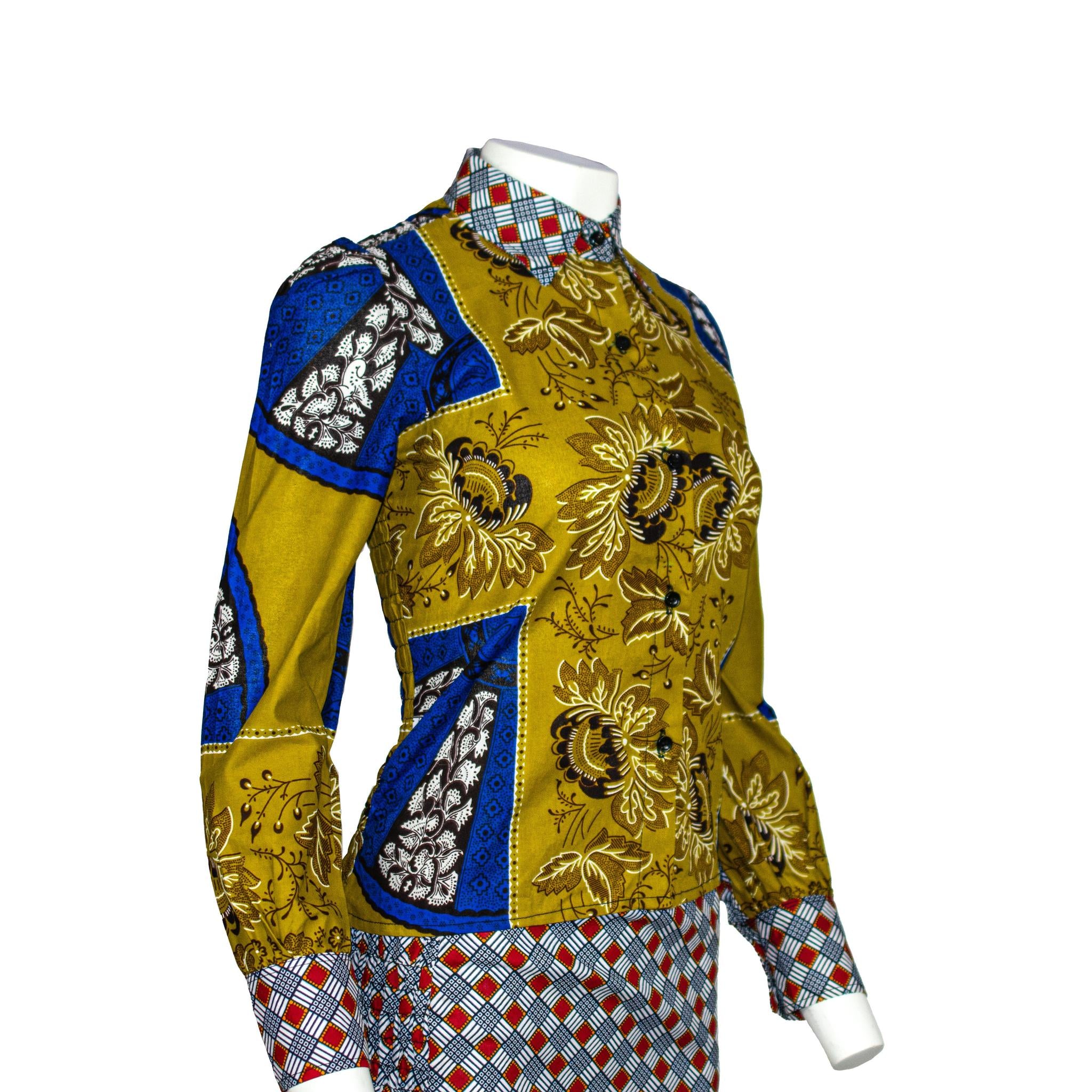 2pc Ankara Short Skirt Set