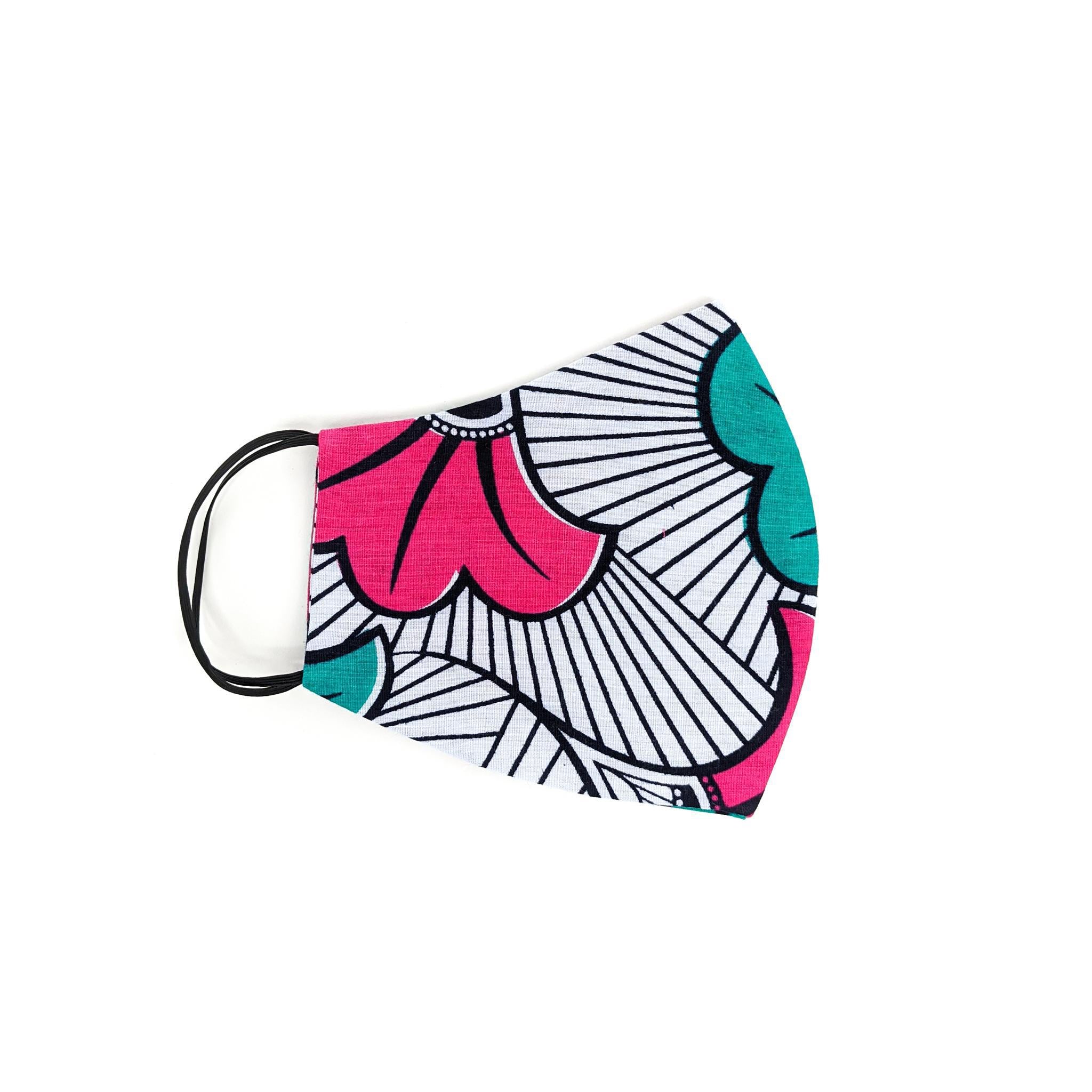 Ankara Face Mask with Disposal Filters