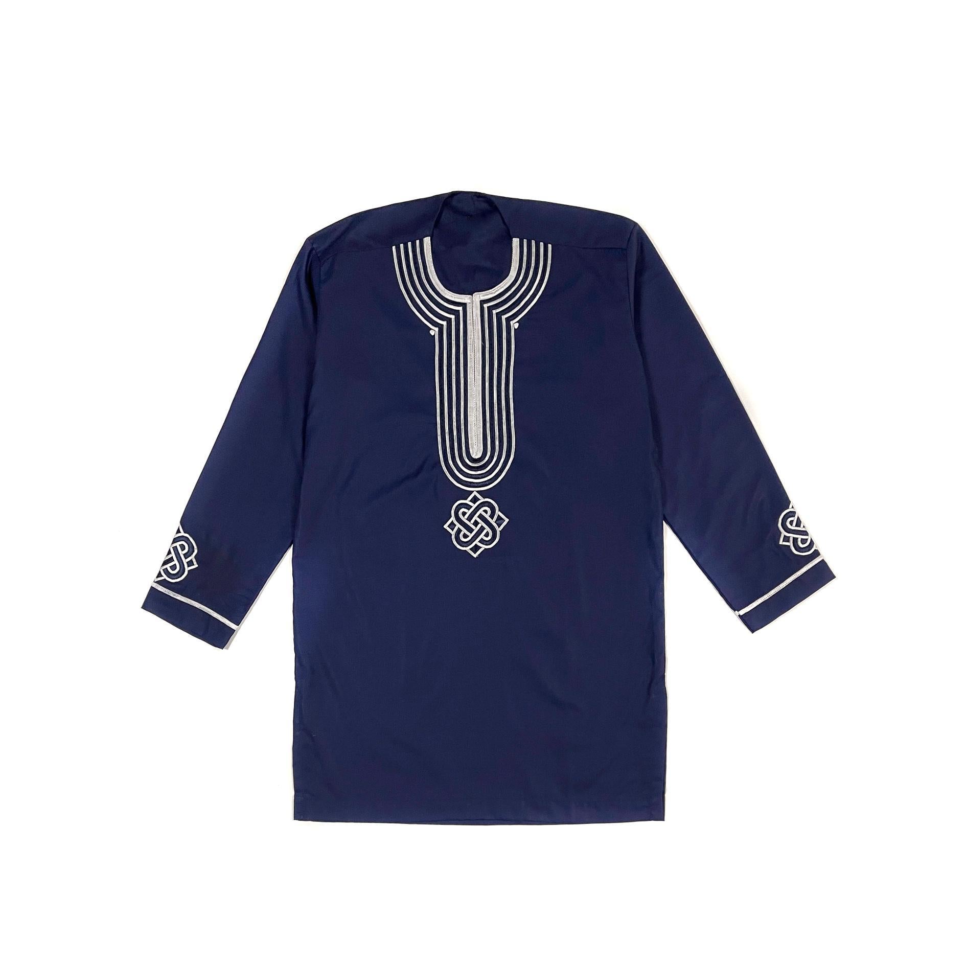 Blue & White Long Sleeve Set