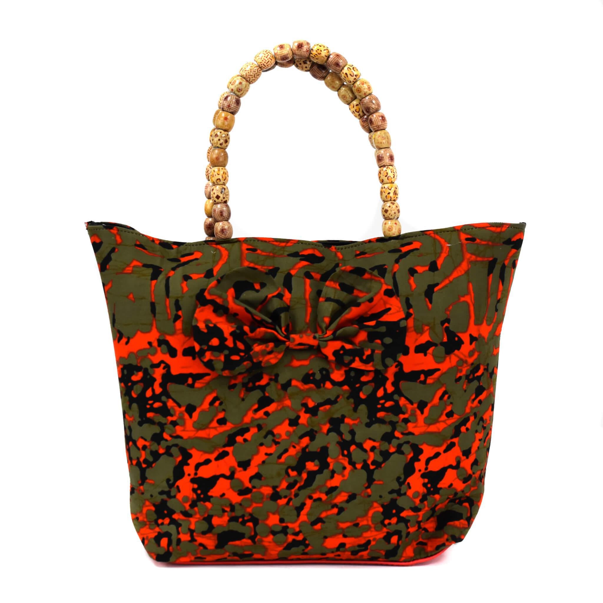 Red Ankara Bag