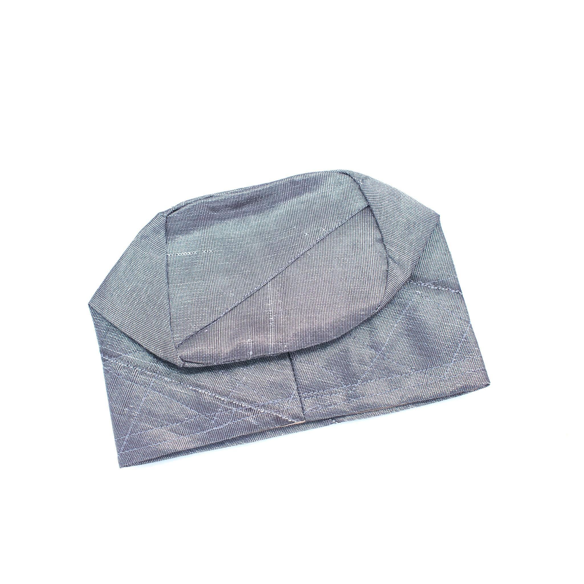 Grey Aso-Oke Cap
