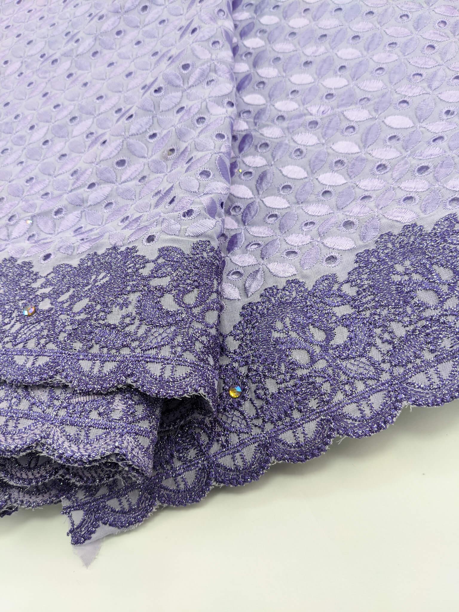 Purple Cotton Lace