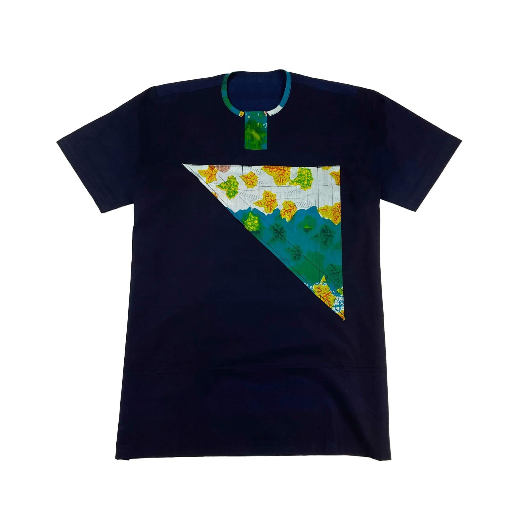 Men's Tye & Dye Blue/Yellow Top