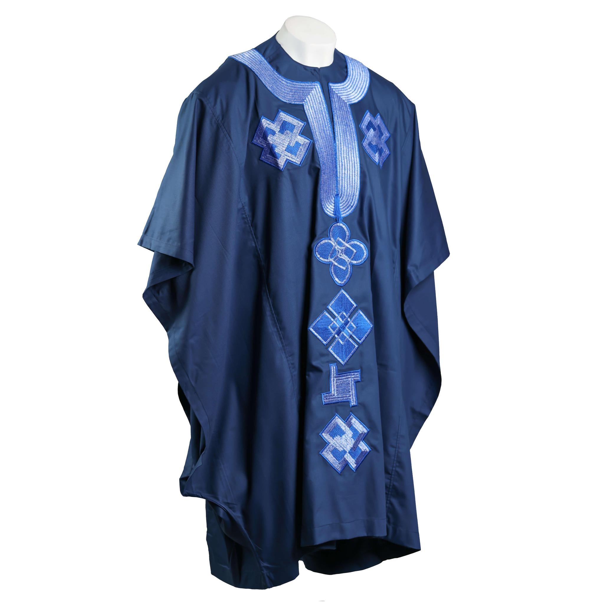 Blue Agbada 3pc Set