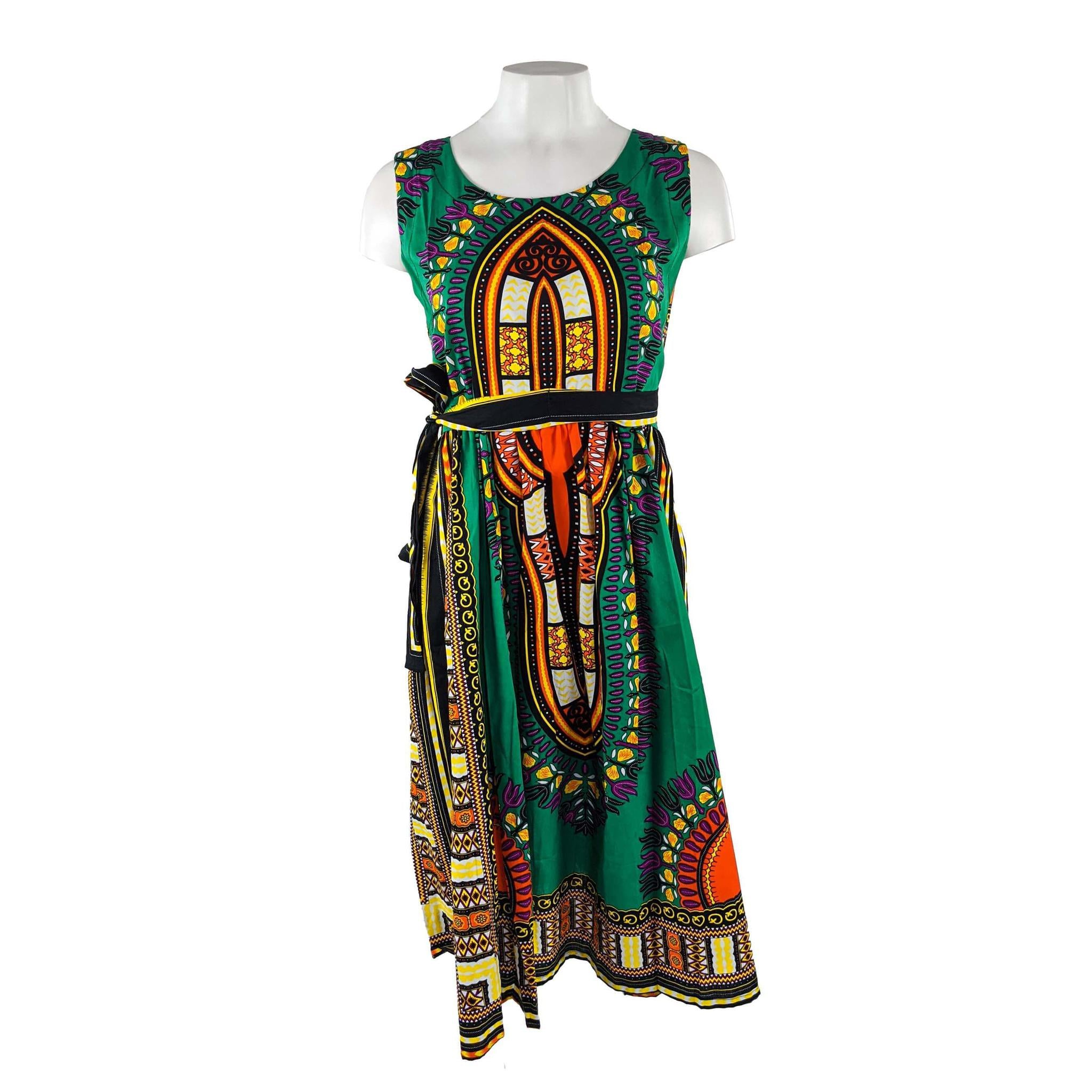 Dashiki Sleeveless Shift Dress