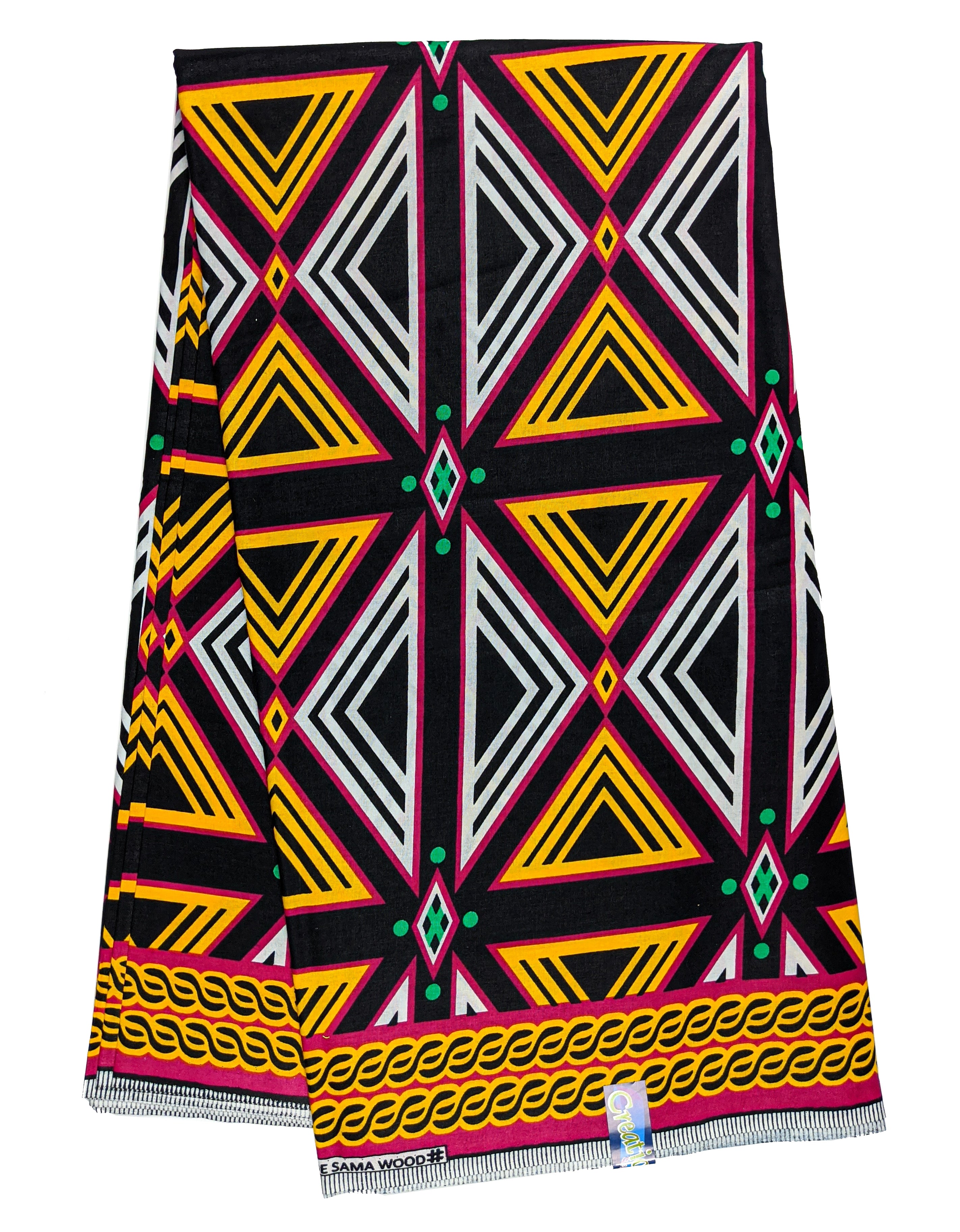 Central African Wax Print Fabric - 6 Yards
