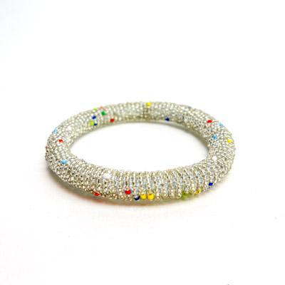 Clear Maasai Beaded Bracelet