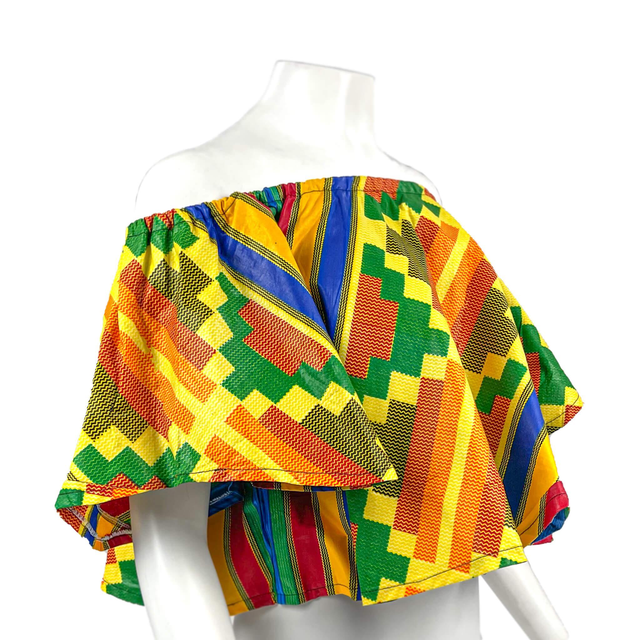 Off-Shoulder Kente Top