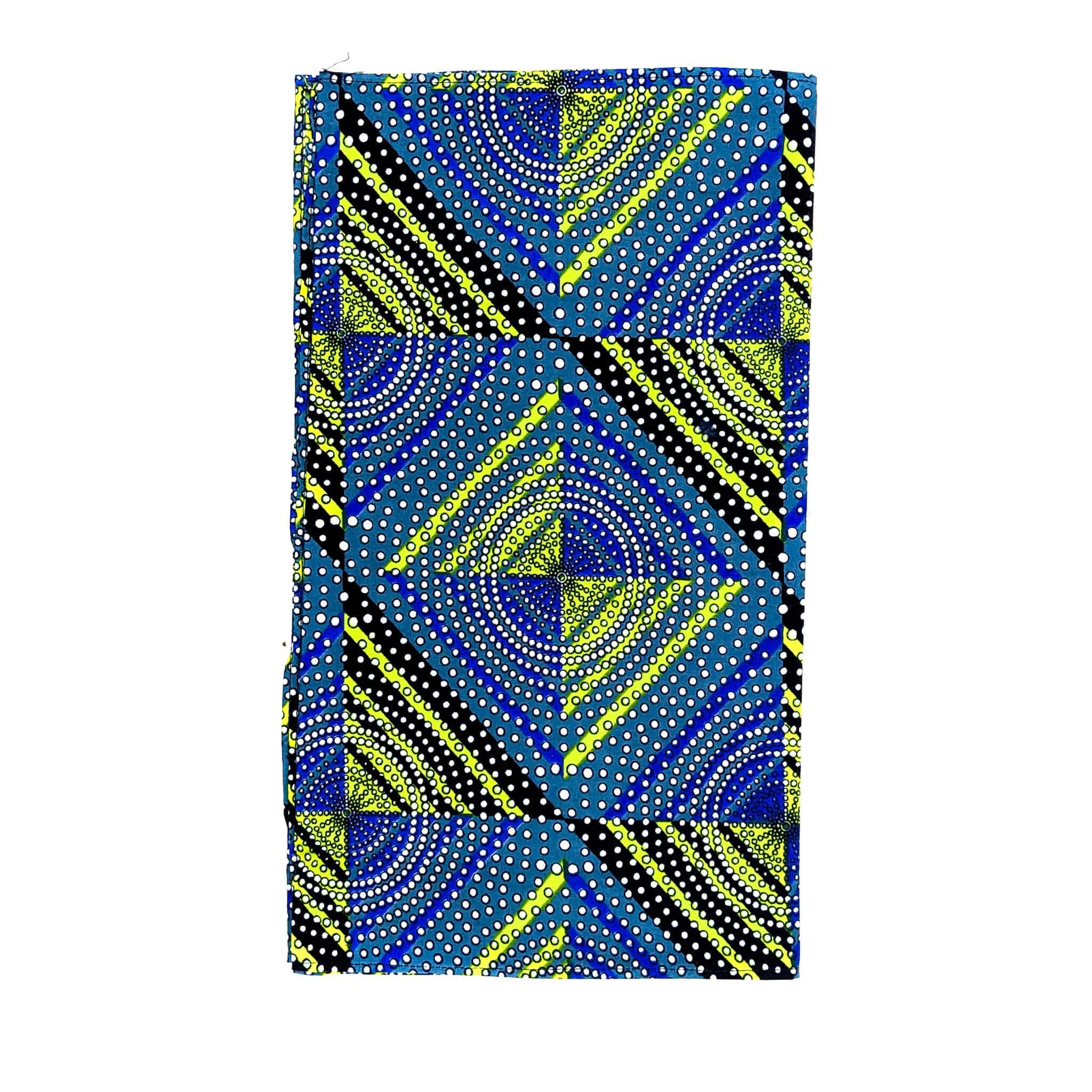 Handmade Ankara Face Mask with Head Scarf & Disposal Filters