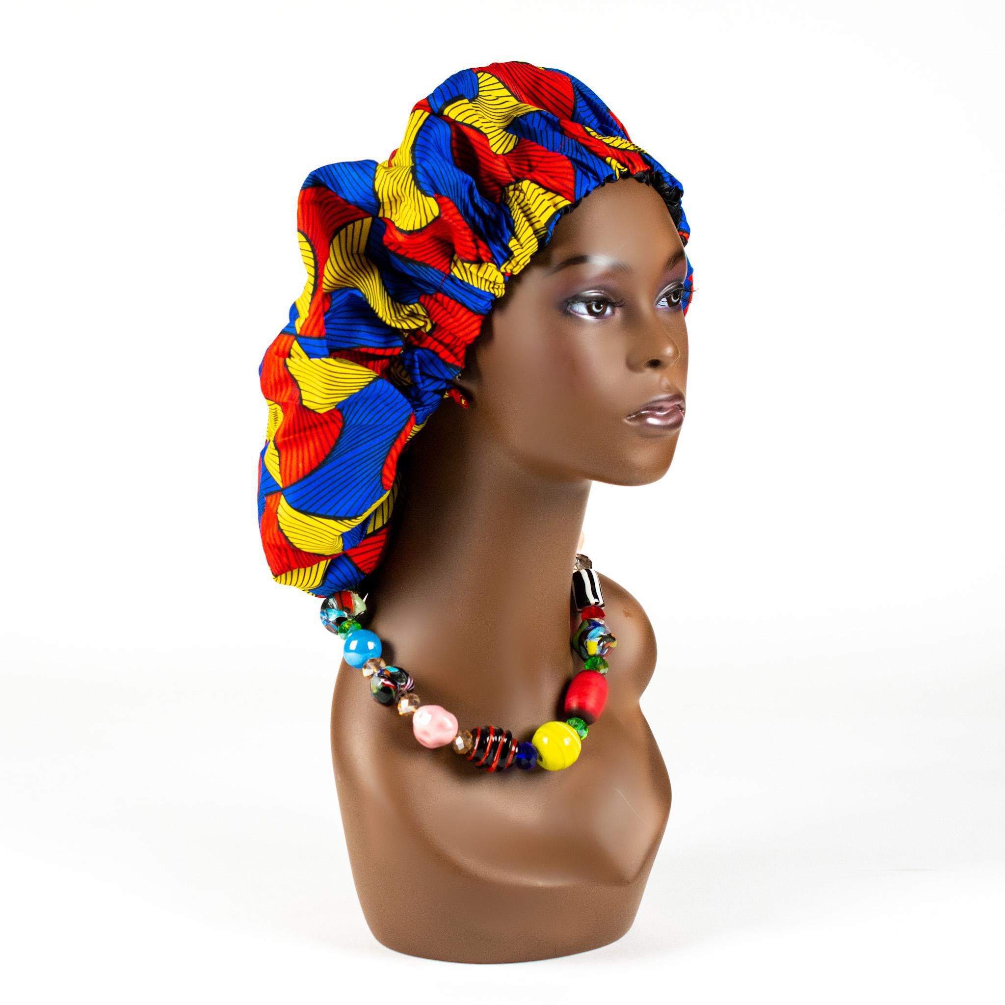 Silk Lined Ankara Bonnets