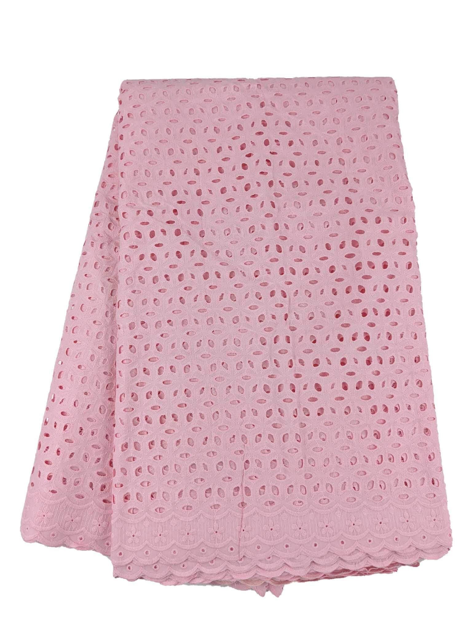 Baby Pink Cotton Dry Lace