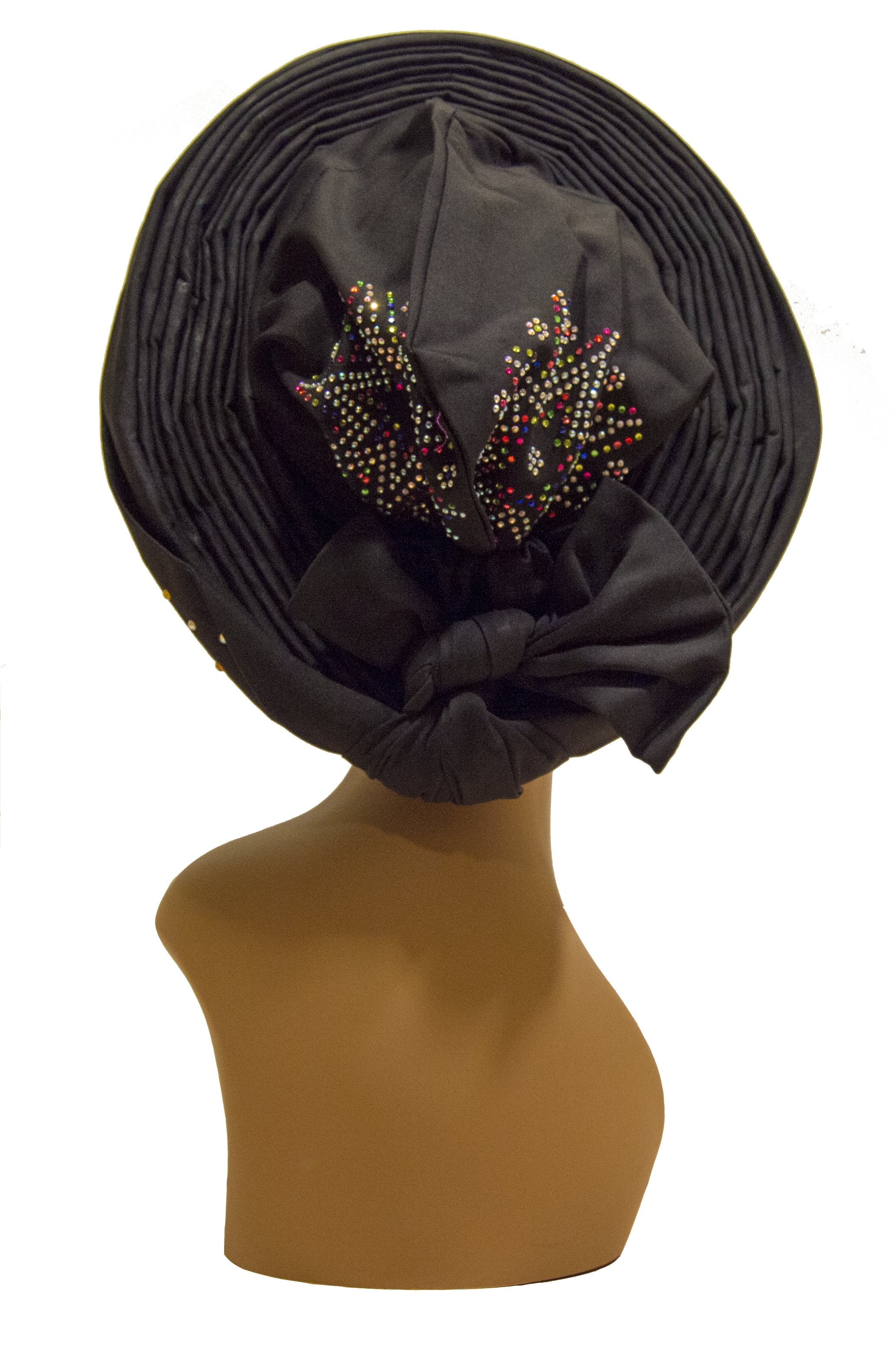 Auto Gele Black - AFRIKAN ATTIRE - #african_clothing -