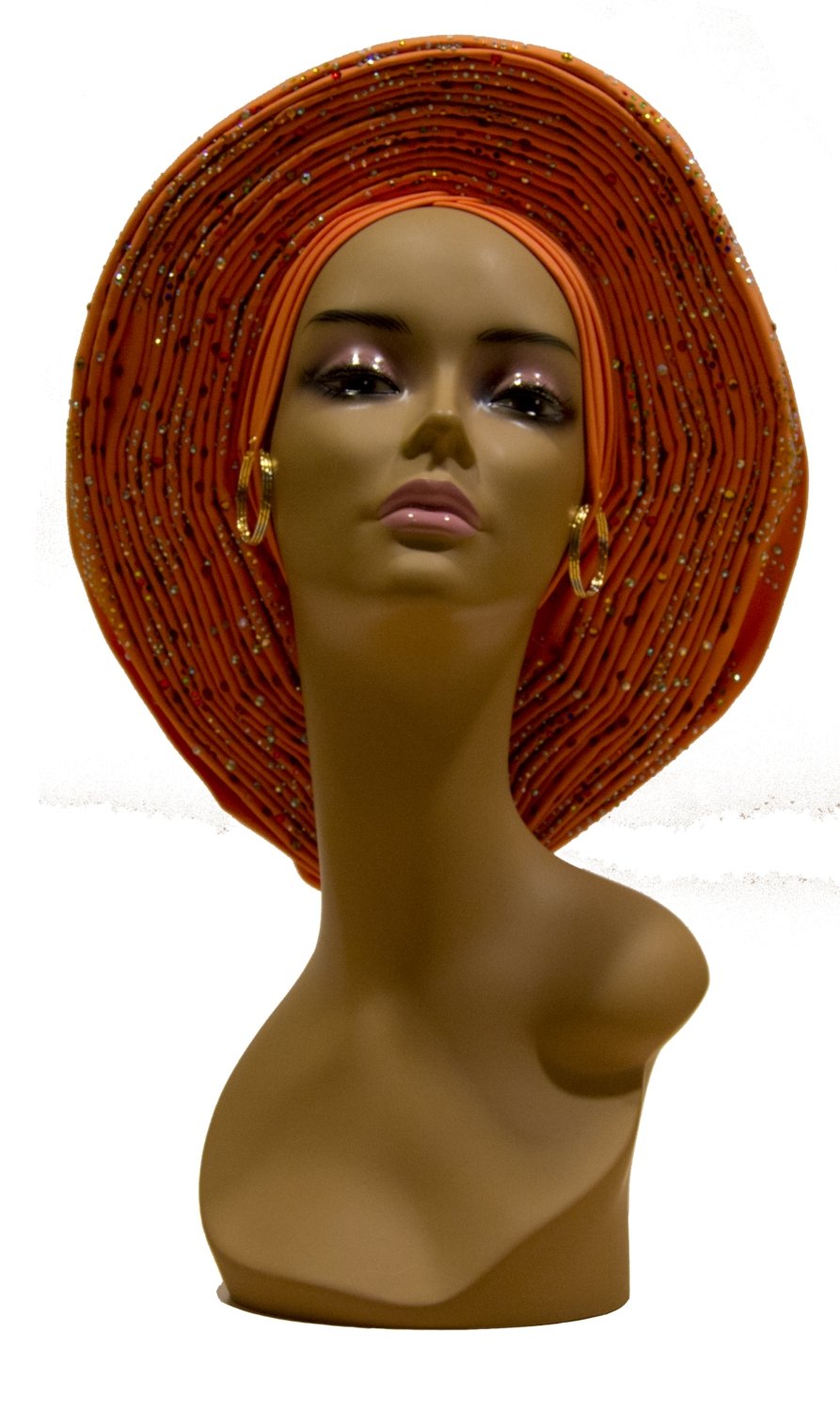 Auto Gele Orange - AFRIKAN ATTIRE - #african_clothing -