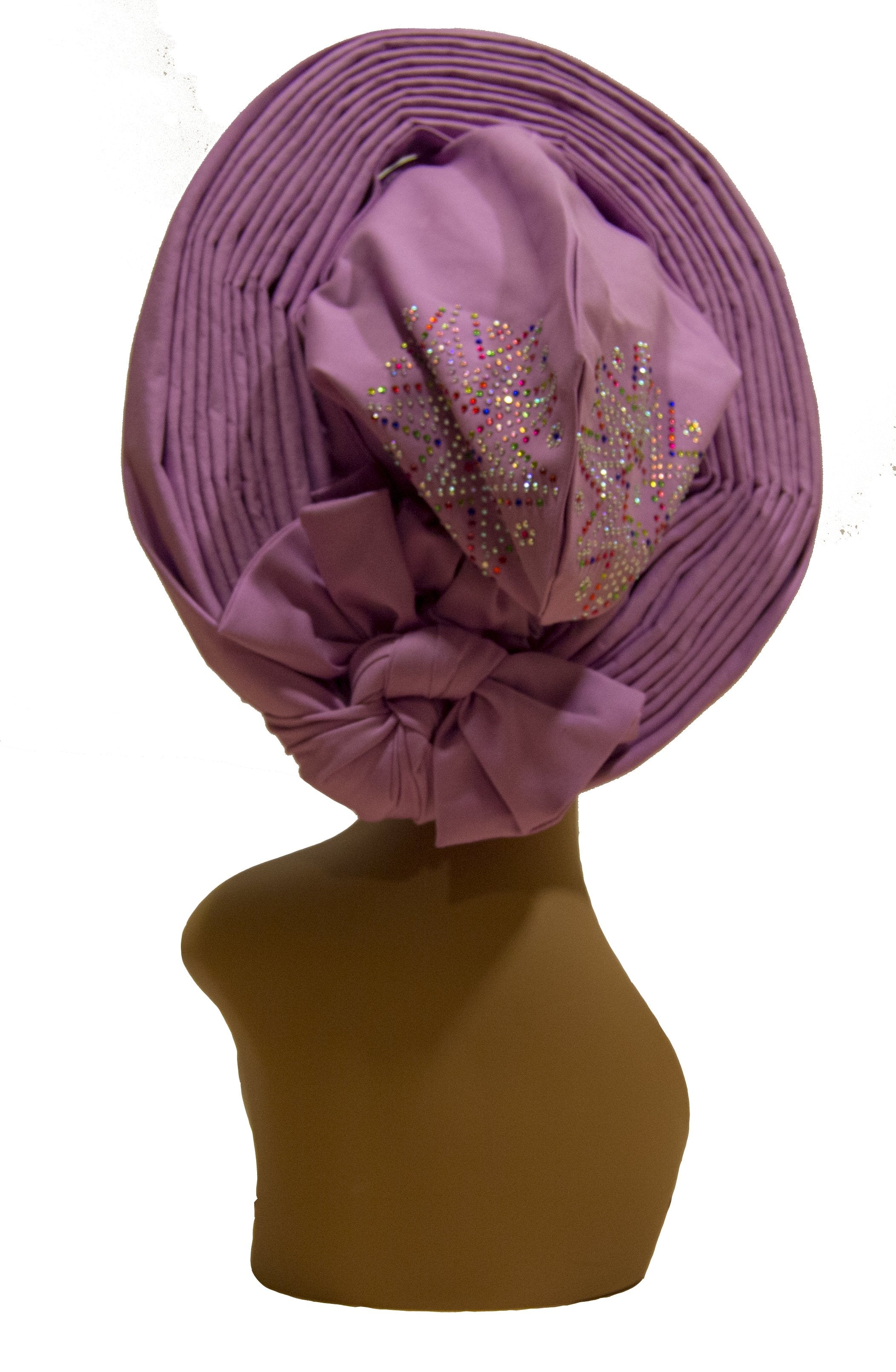 Auto Gele Purple - AFRIKAN ATTIRE - #african_clothing -