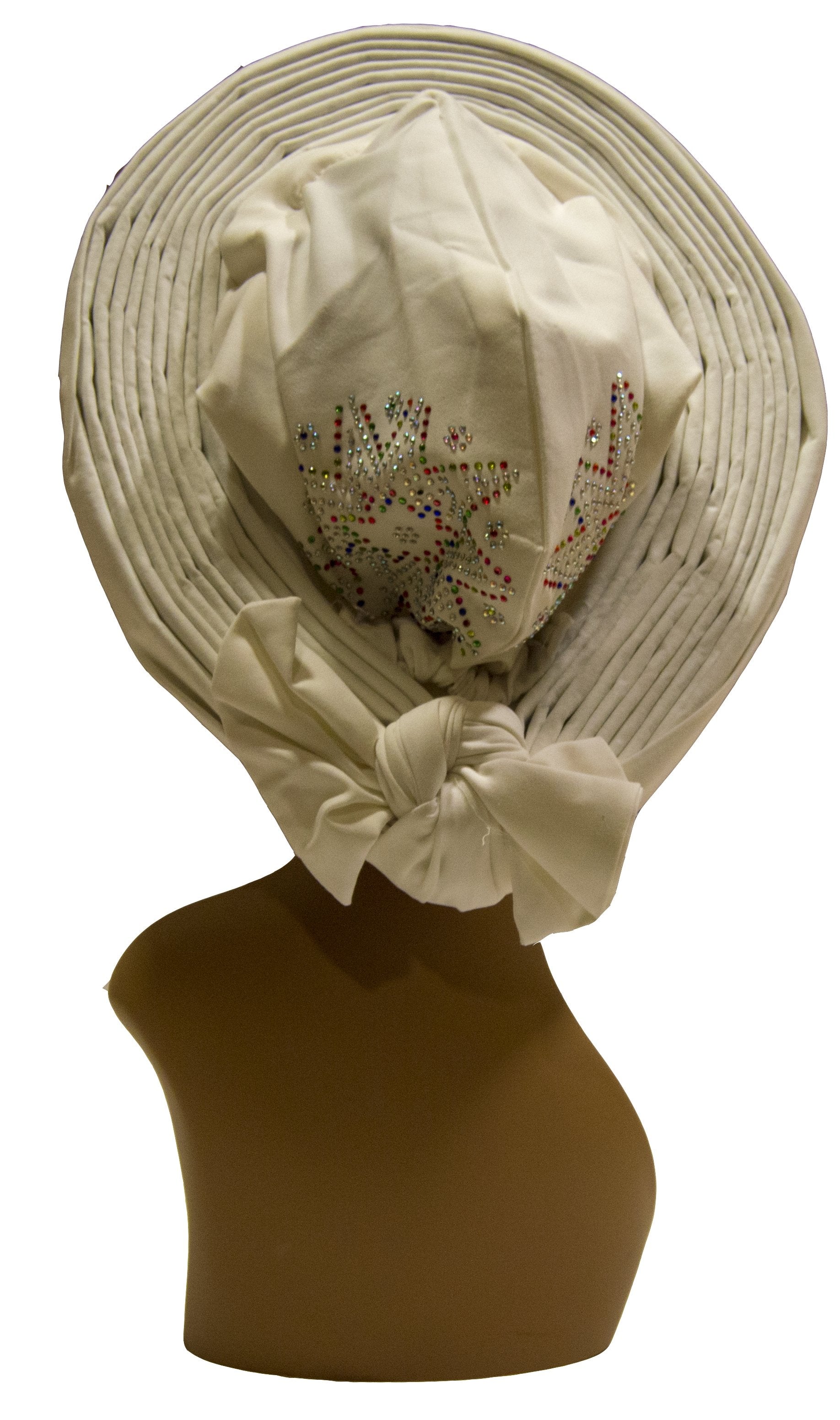 Auto Gele White - AFRIKAN ATTIRE - #african_clothing -