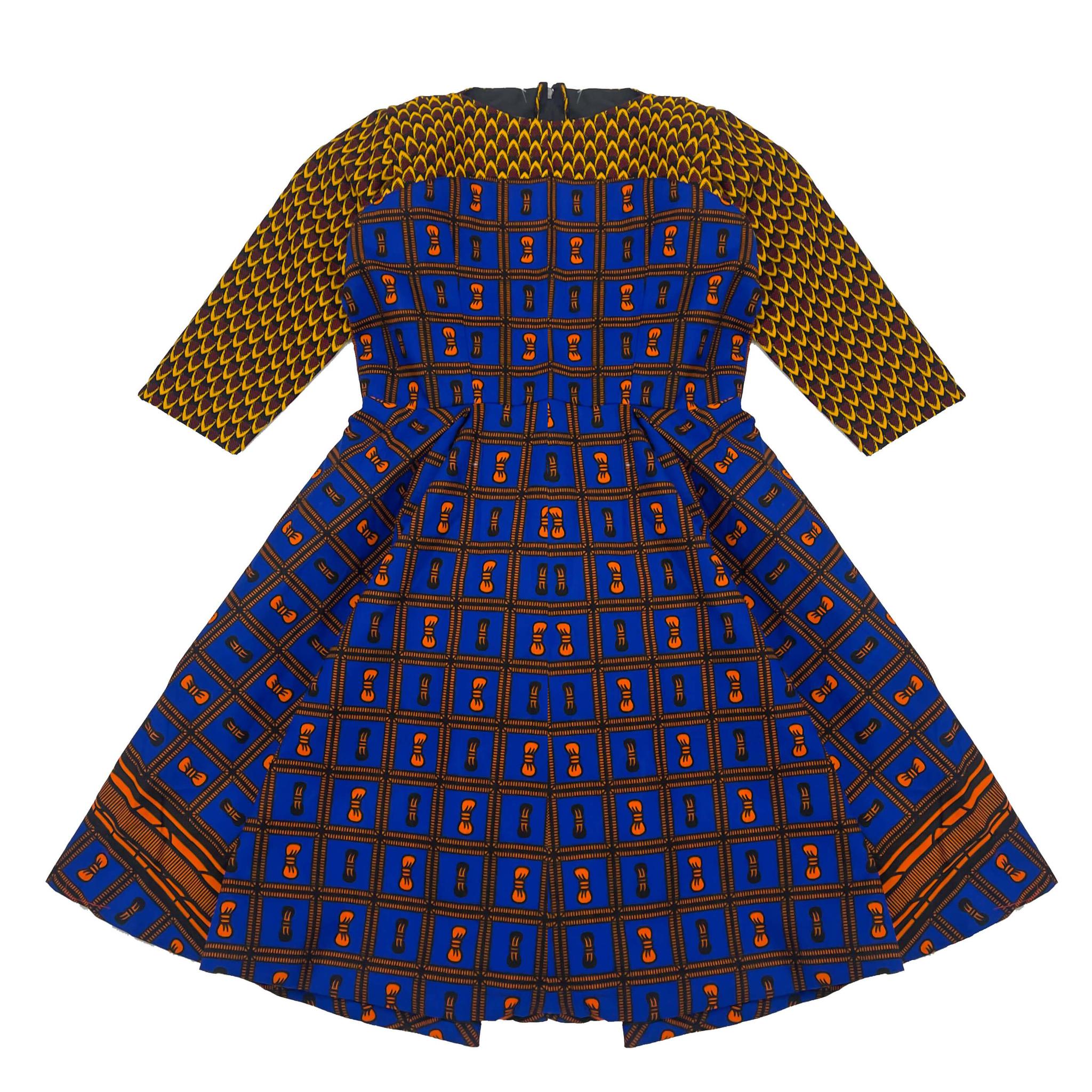Girls Blue & Yellow Mix-Match Dress - Size 10-12yr old Girls Blue & Yellow Mix-Match Dress - Size 10-12yr old
