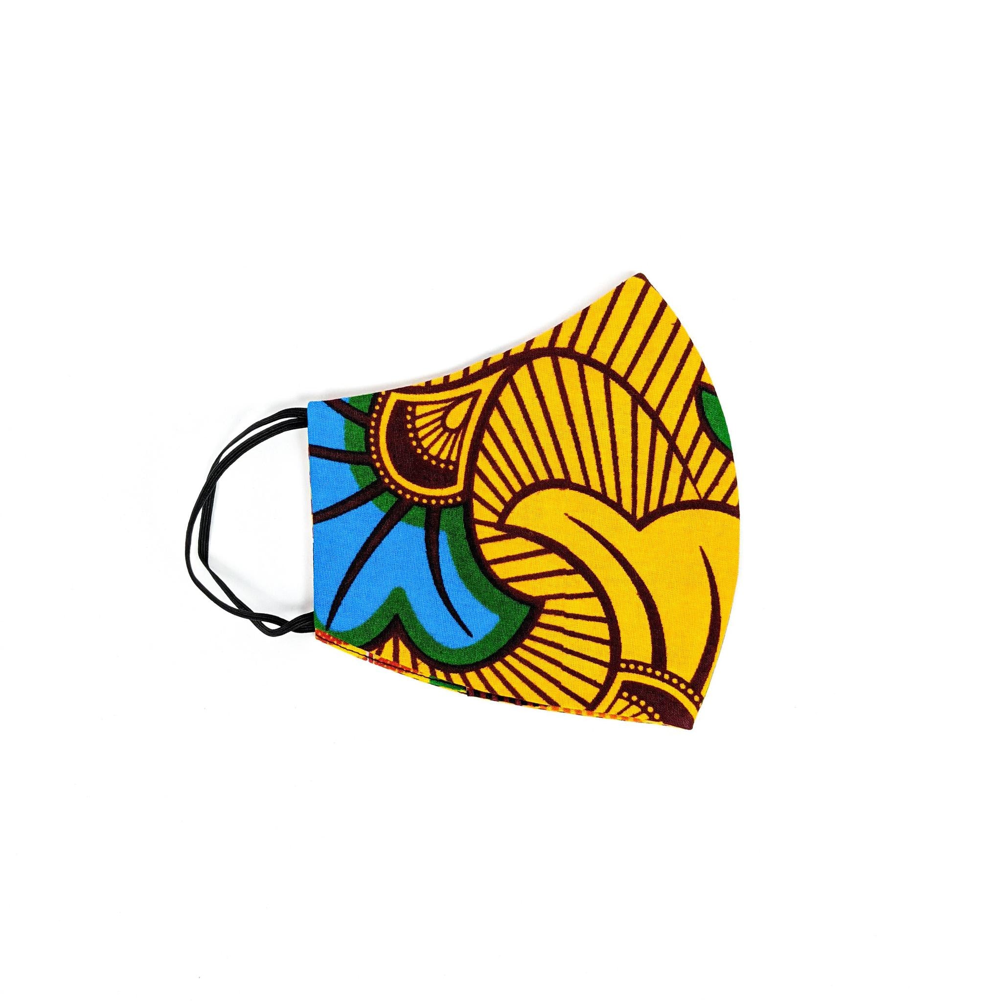 Ankara Face Mask with Disposal Filters