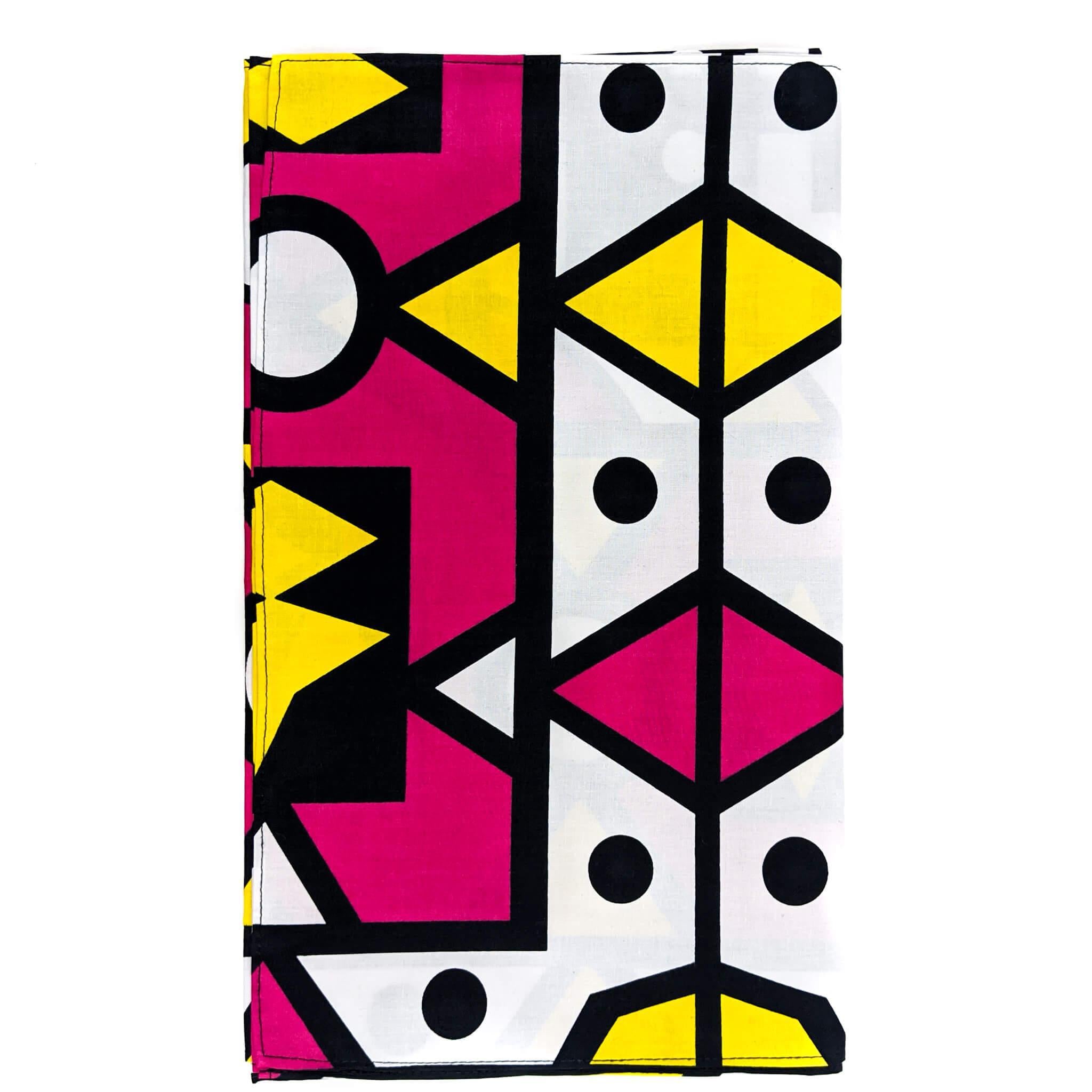 Handmade Ankara Face Mask with Head Scarf & Disposal Filters