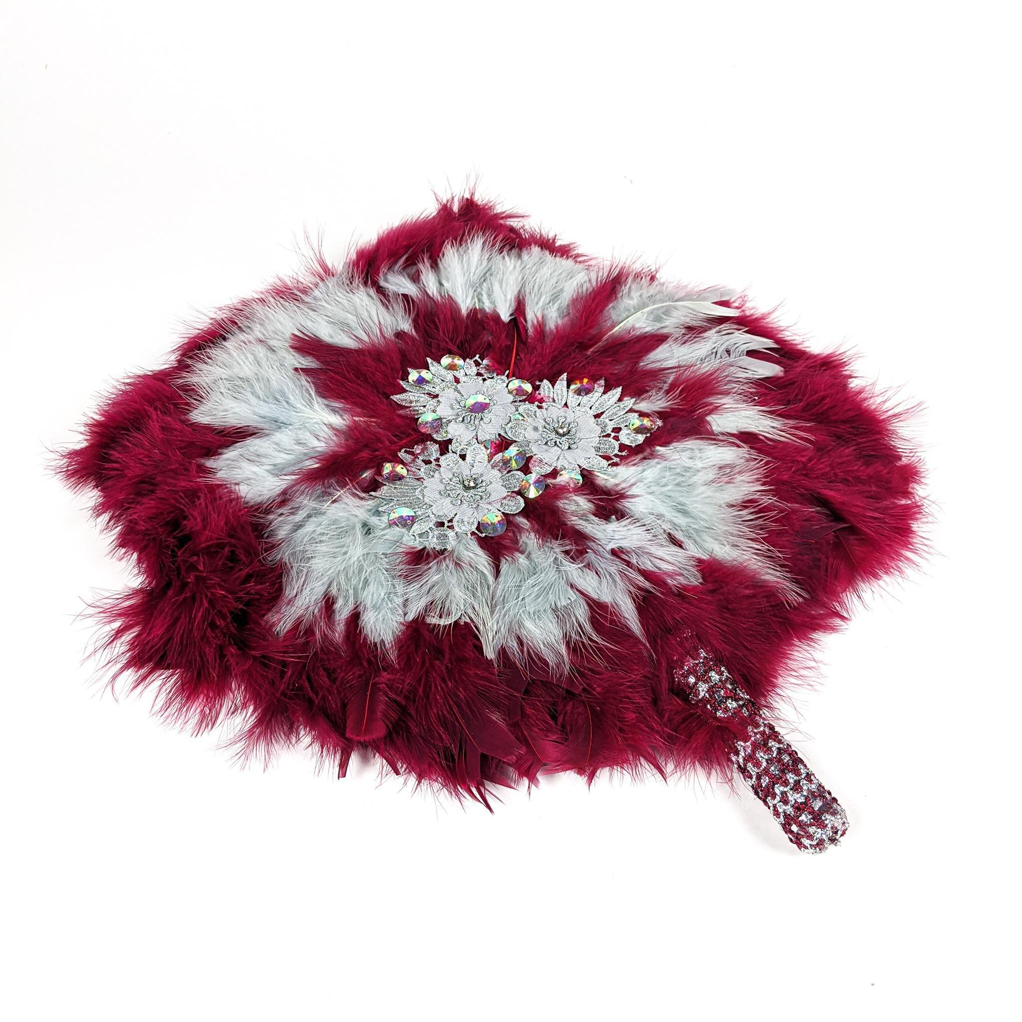 Wine Traditional Wedding Hand Fan