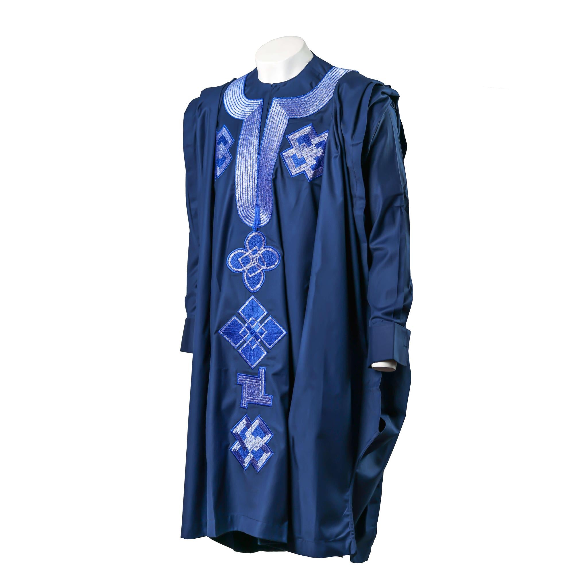 Blue Agbada 3pc Set