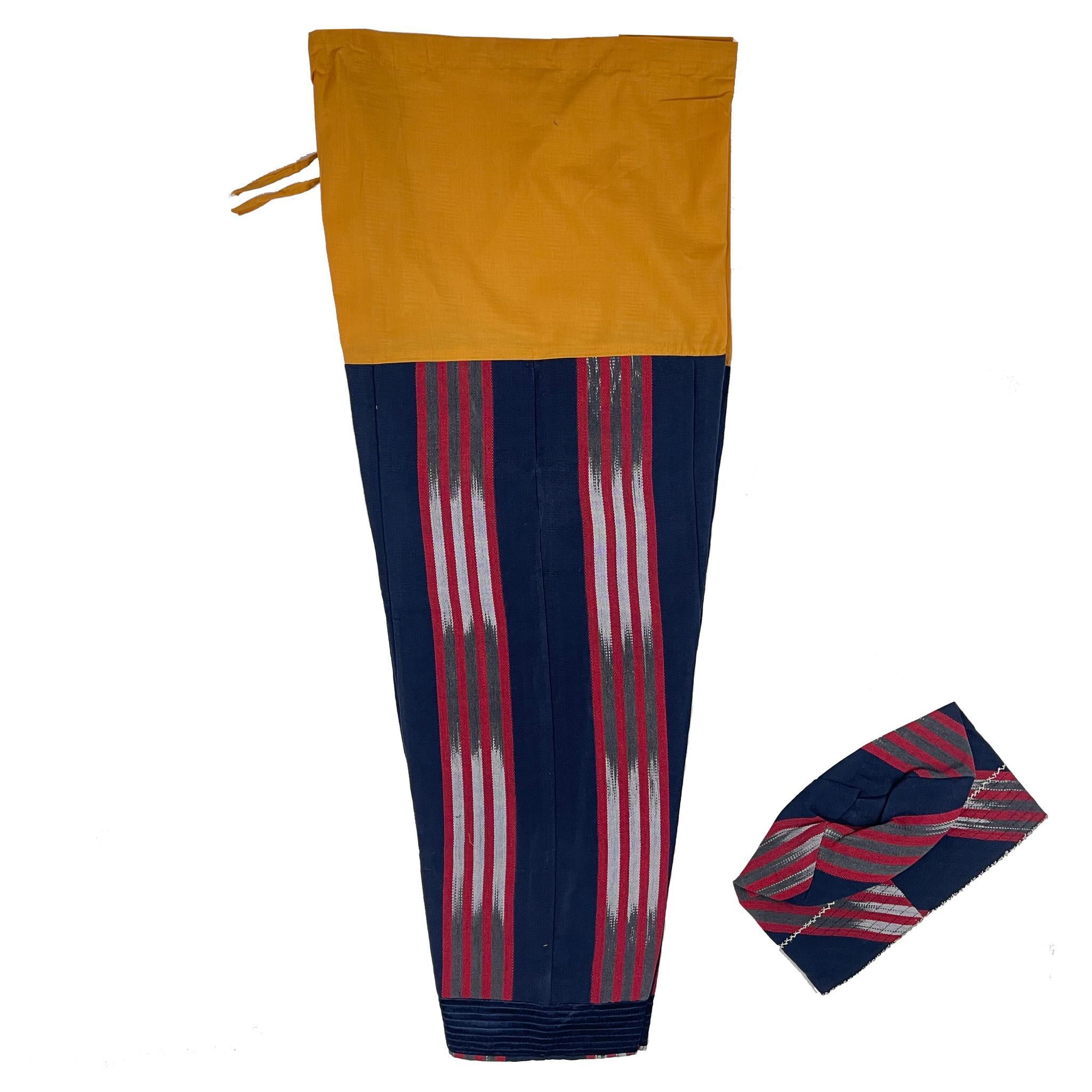 Blue & Red Dashiki Set