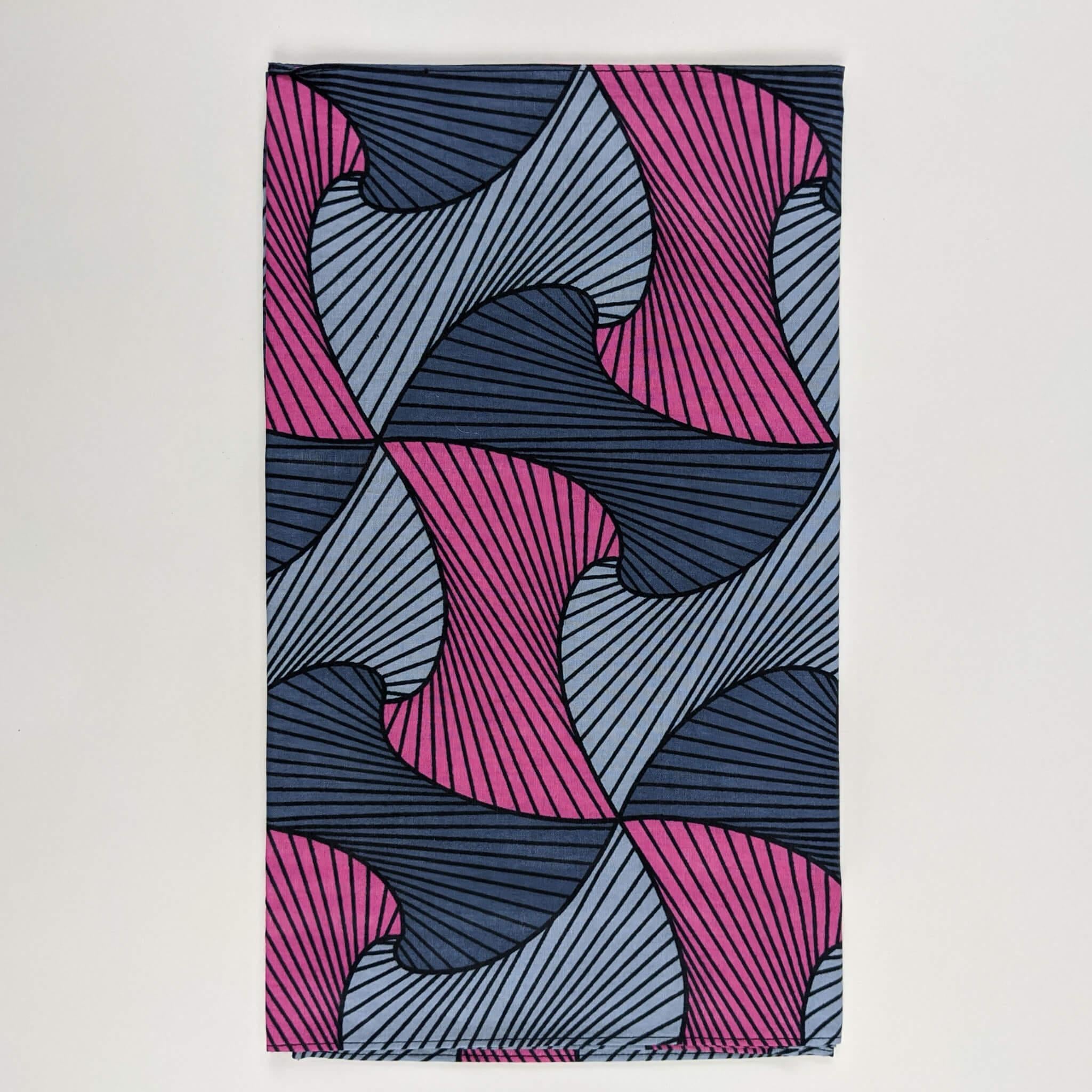 Handmade Ankara Face Mask with Head Scarf & Disposal Filters