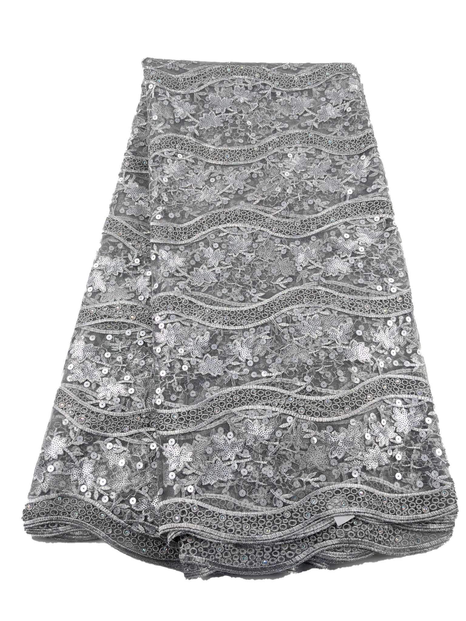 Grey Net Lace