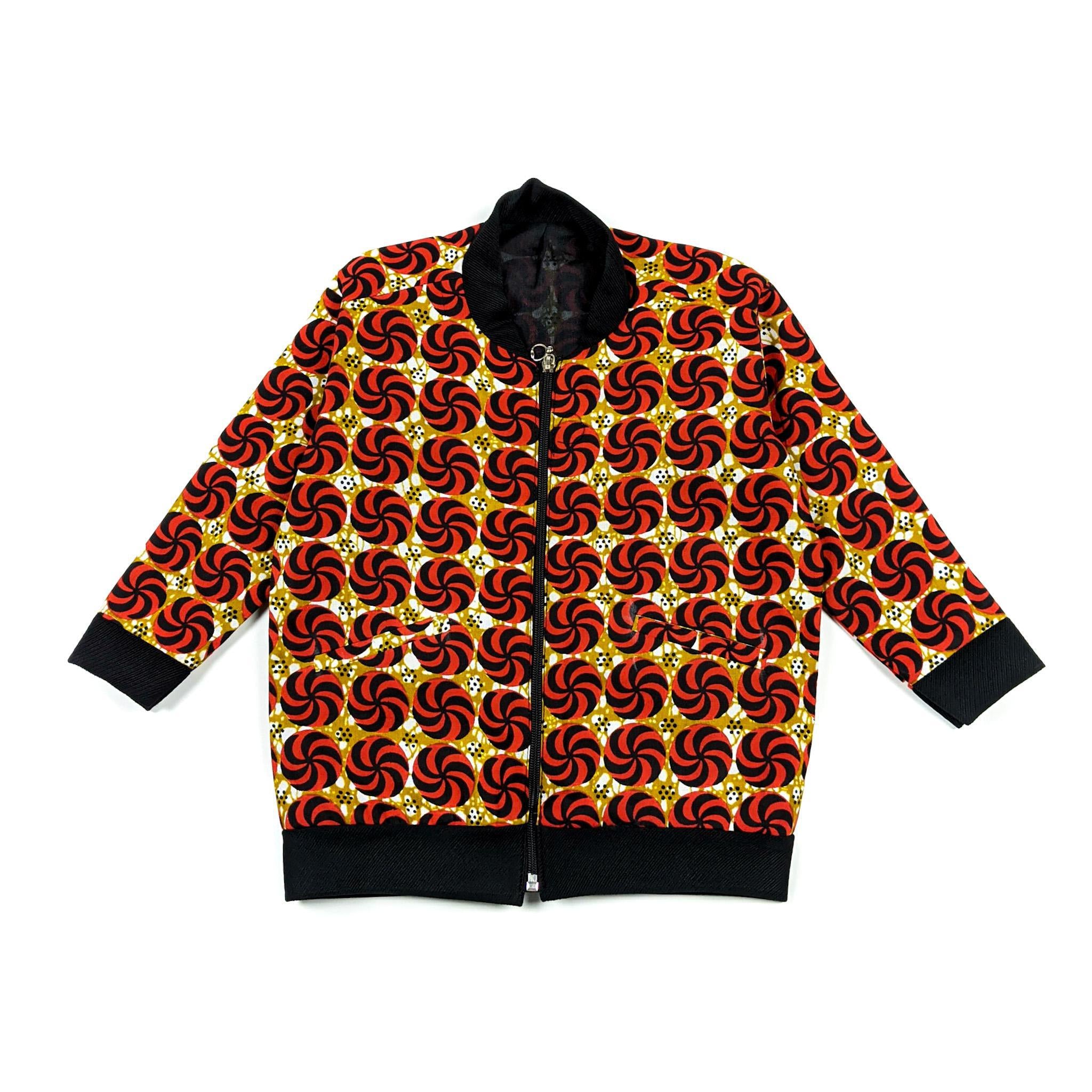 Red Bomber Jacket Set