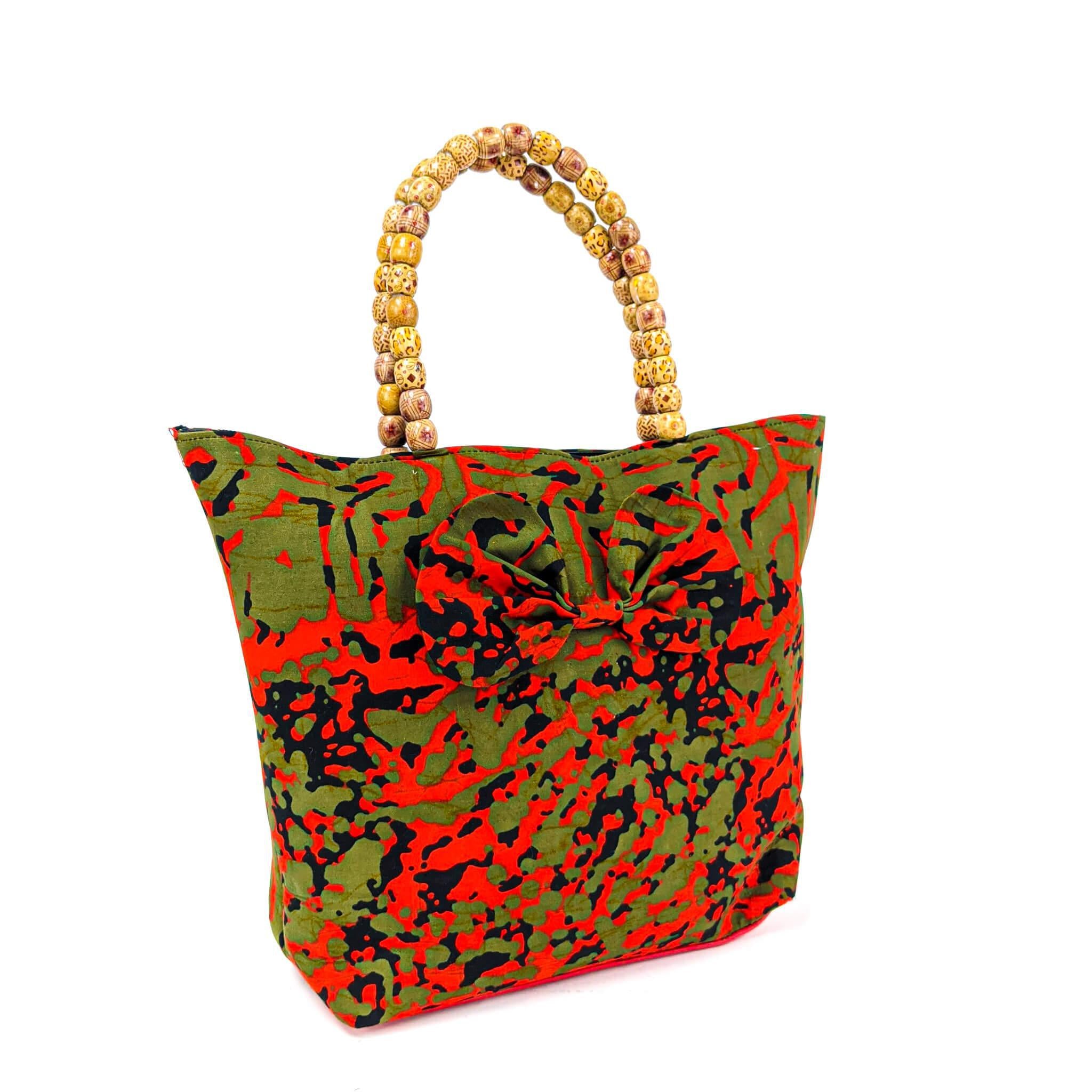 Red Ankara Bag