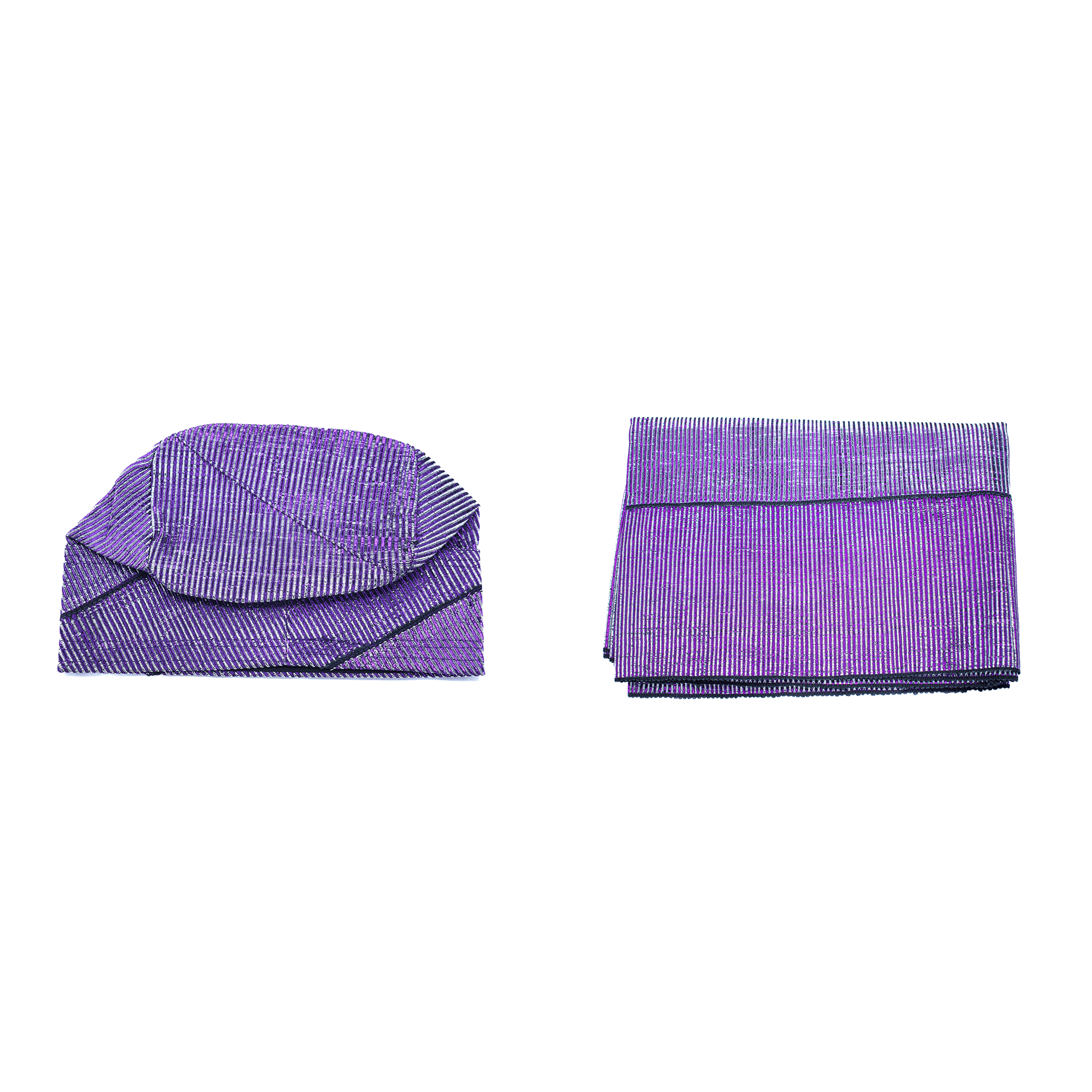 Purple Aso-Oke Cap
