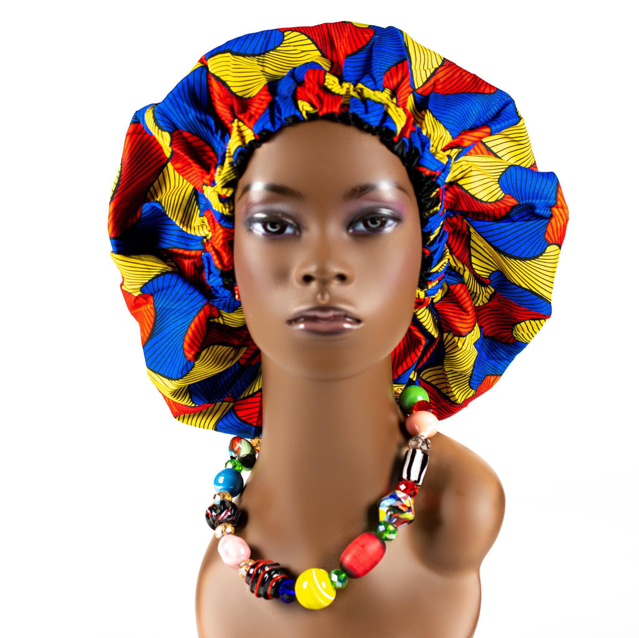 Silk Lined Ankara Bonnets