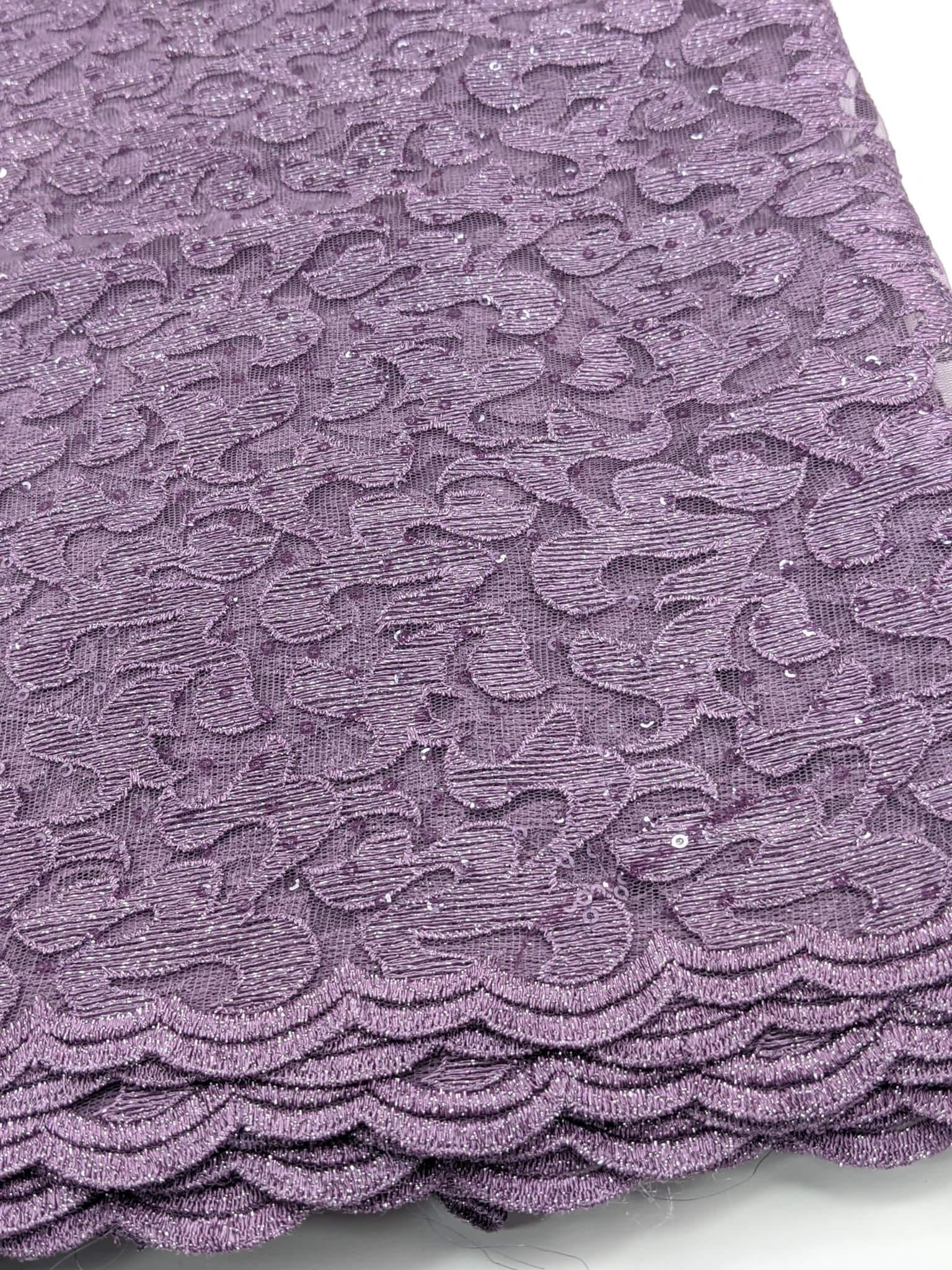 Purple French Lace