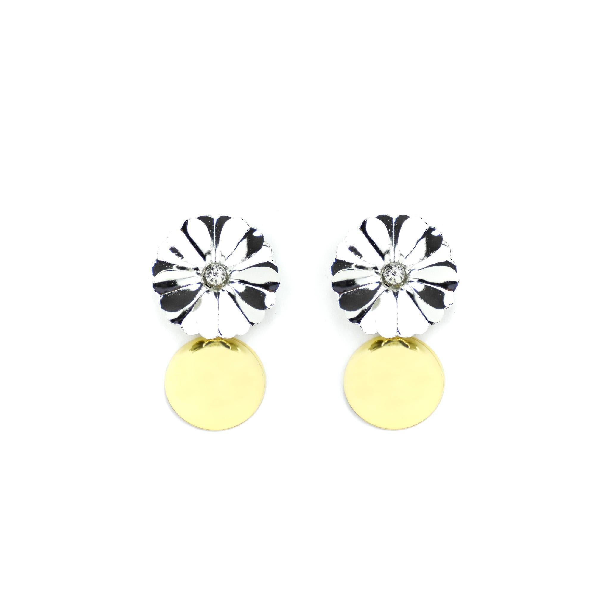 Silver & Gold Earring