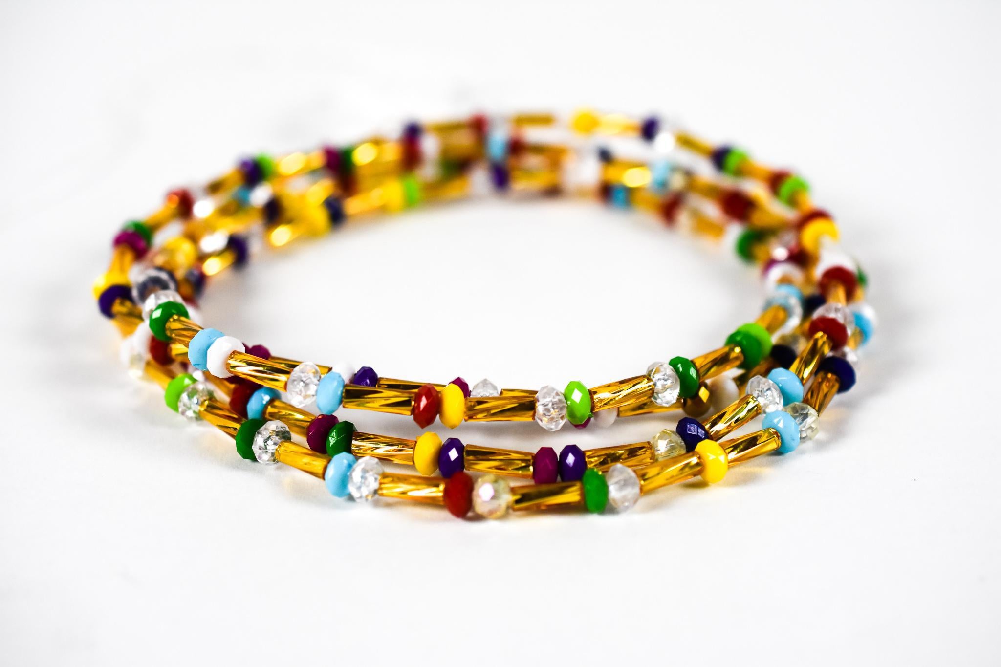 Multicolored Elastic Waist Beads