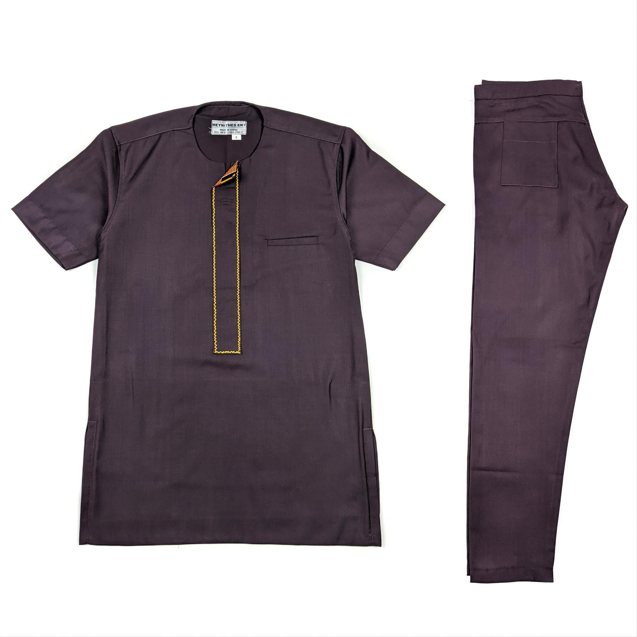 Dark Purple Short Sleeve Set