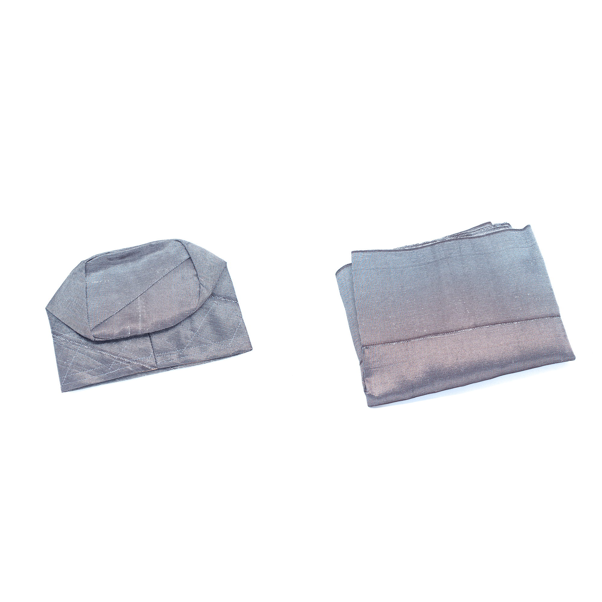 Grey Aso-Oke Cap