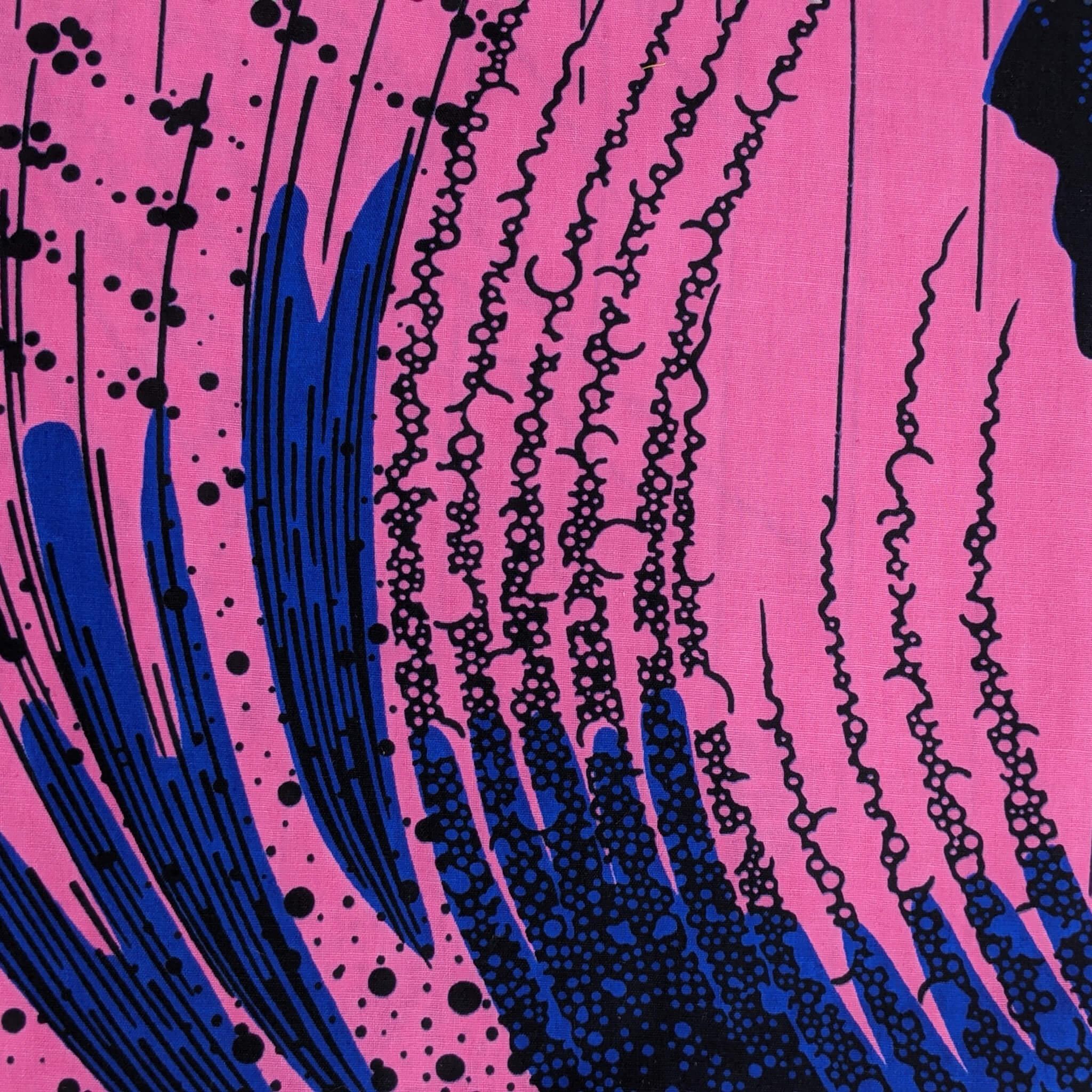 Pink & Blue Dutch Wax