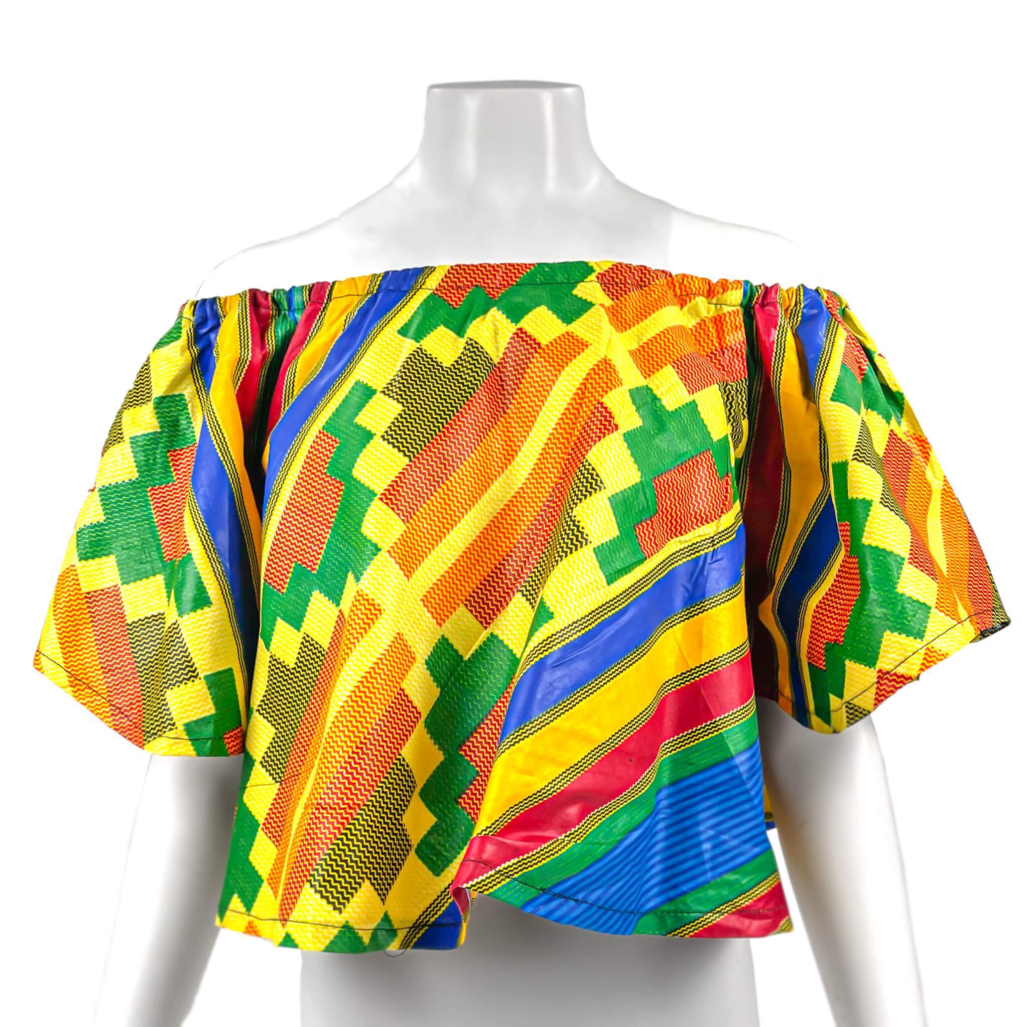 Off-Shoulder Kente Top