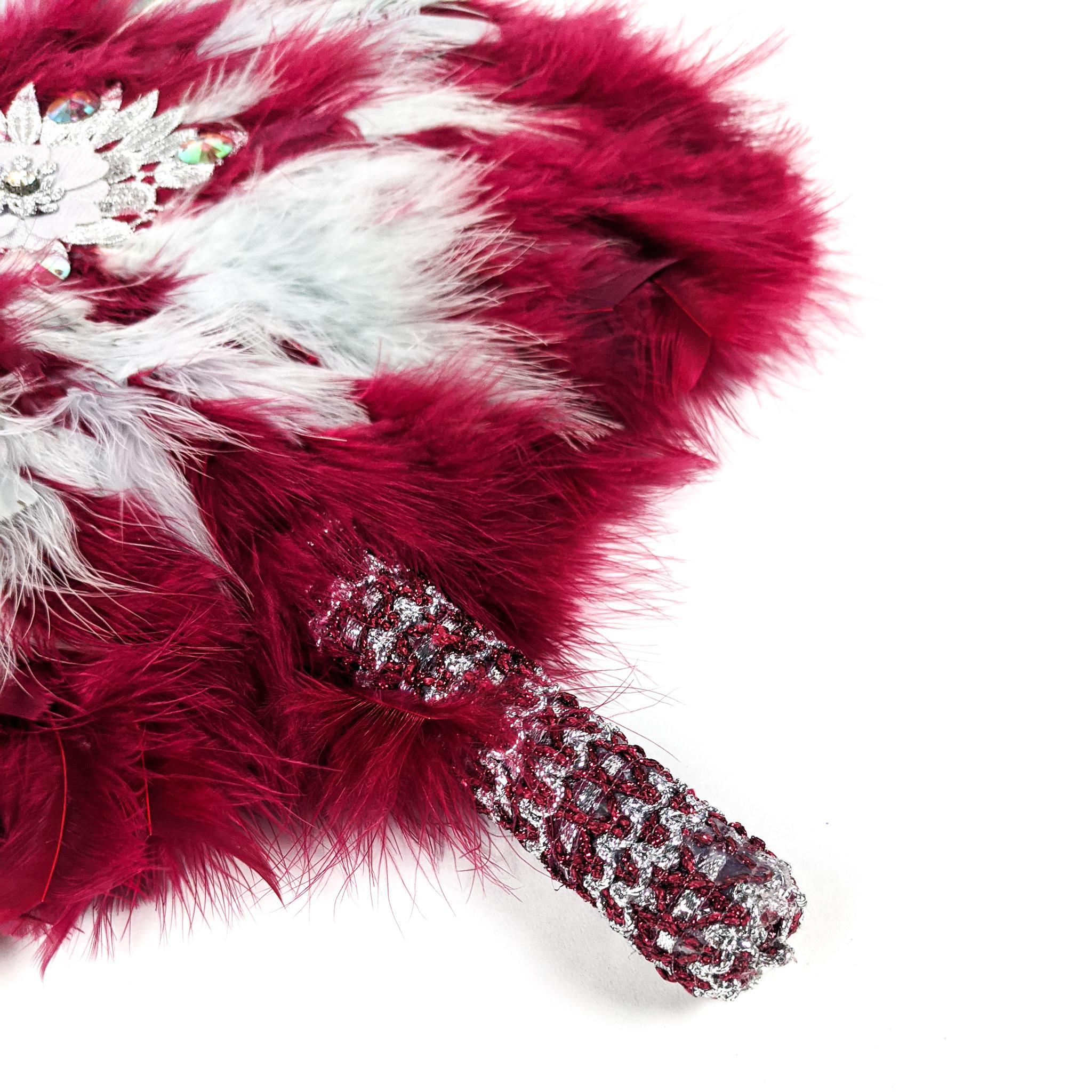 Wine Traditional Wedding Hand Fan