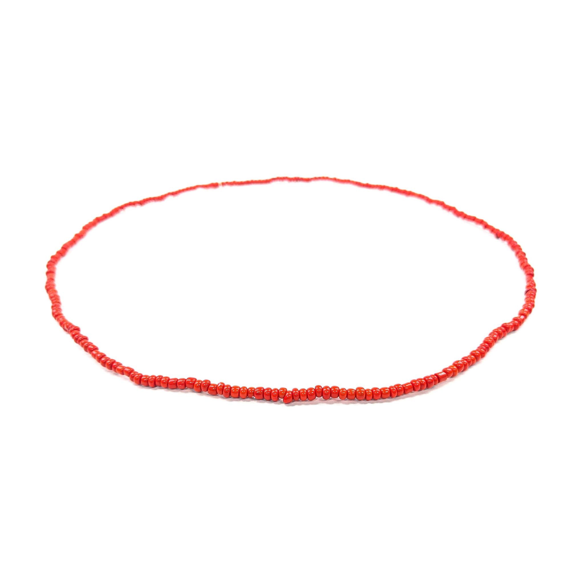 Red Elastic African Waist Beads