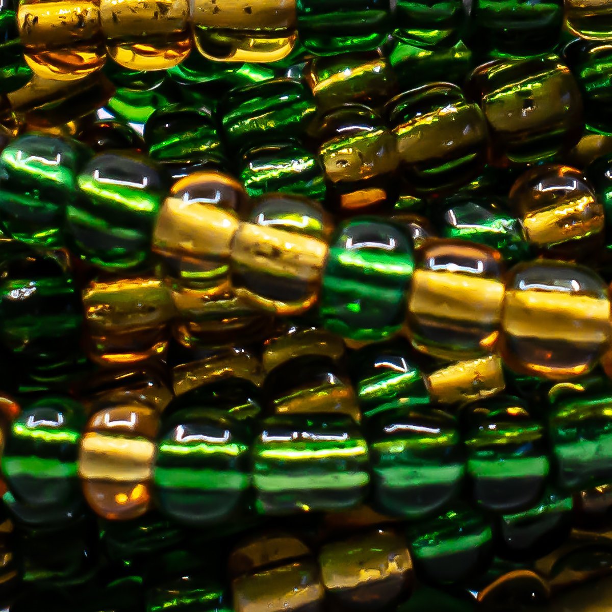 Green & Gold African Waist Beads - AFRIKAN ATTIRE - african_clothing - - african_attireAFRIKAN ATTIRE - african_fashion