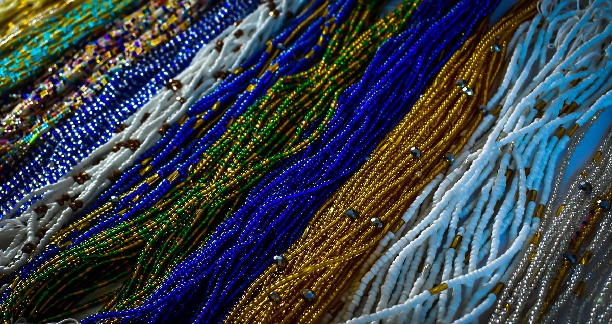 Green & Gold African Waist Beads - AFRIKAN ATTIRE - african_clothing - - african_attireAFRIKAN ATTIRE - african_fashion