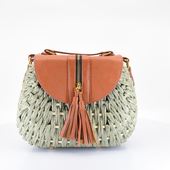 Island Crossbody Bag with Tassel - AFRIKAN ATTIRE - #african_clothing -