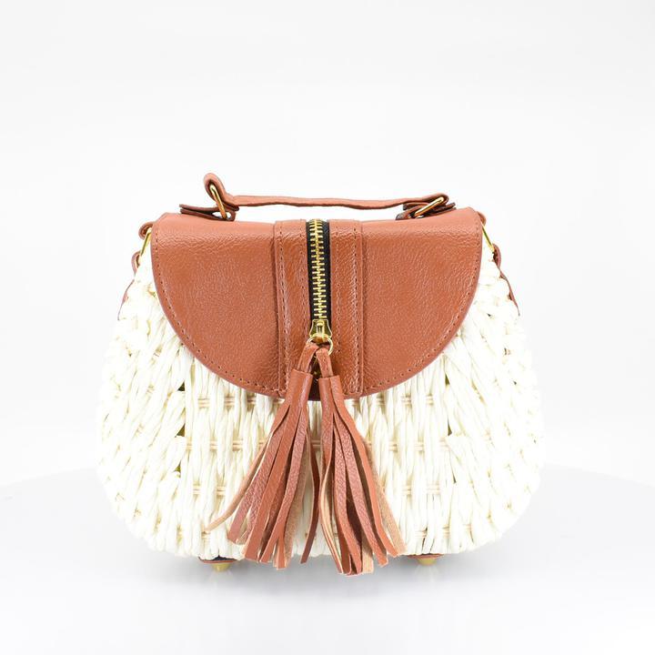 Island Crossbody Bag with Tassel - AFRIKAN ATTIRE - #african_clothing -